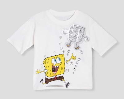 Foto 1 | Playera Bob Esponja Manga Corta para Niño