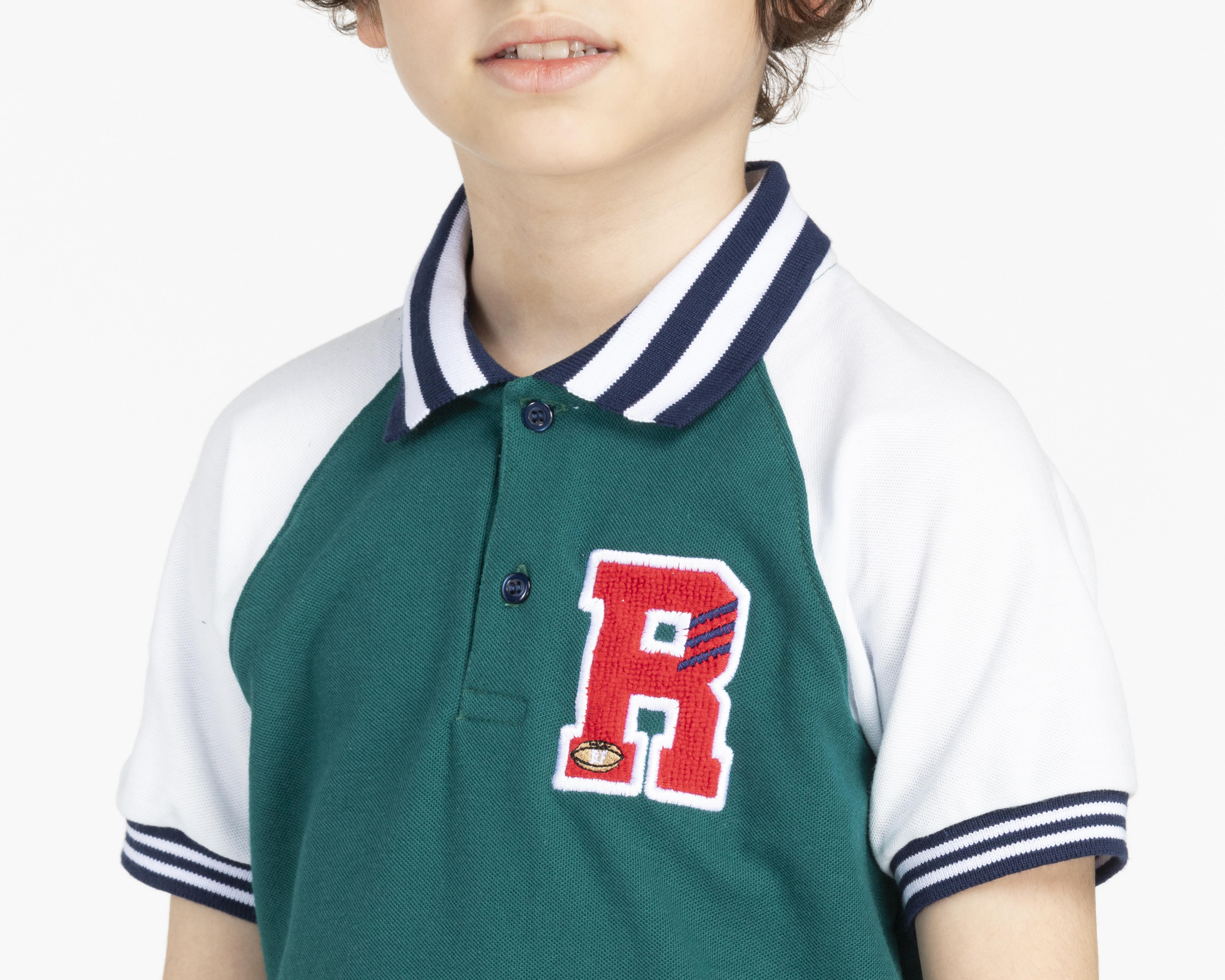 Foto 5 pulgar | Playera Polo Refill para Niño