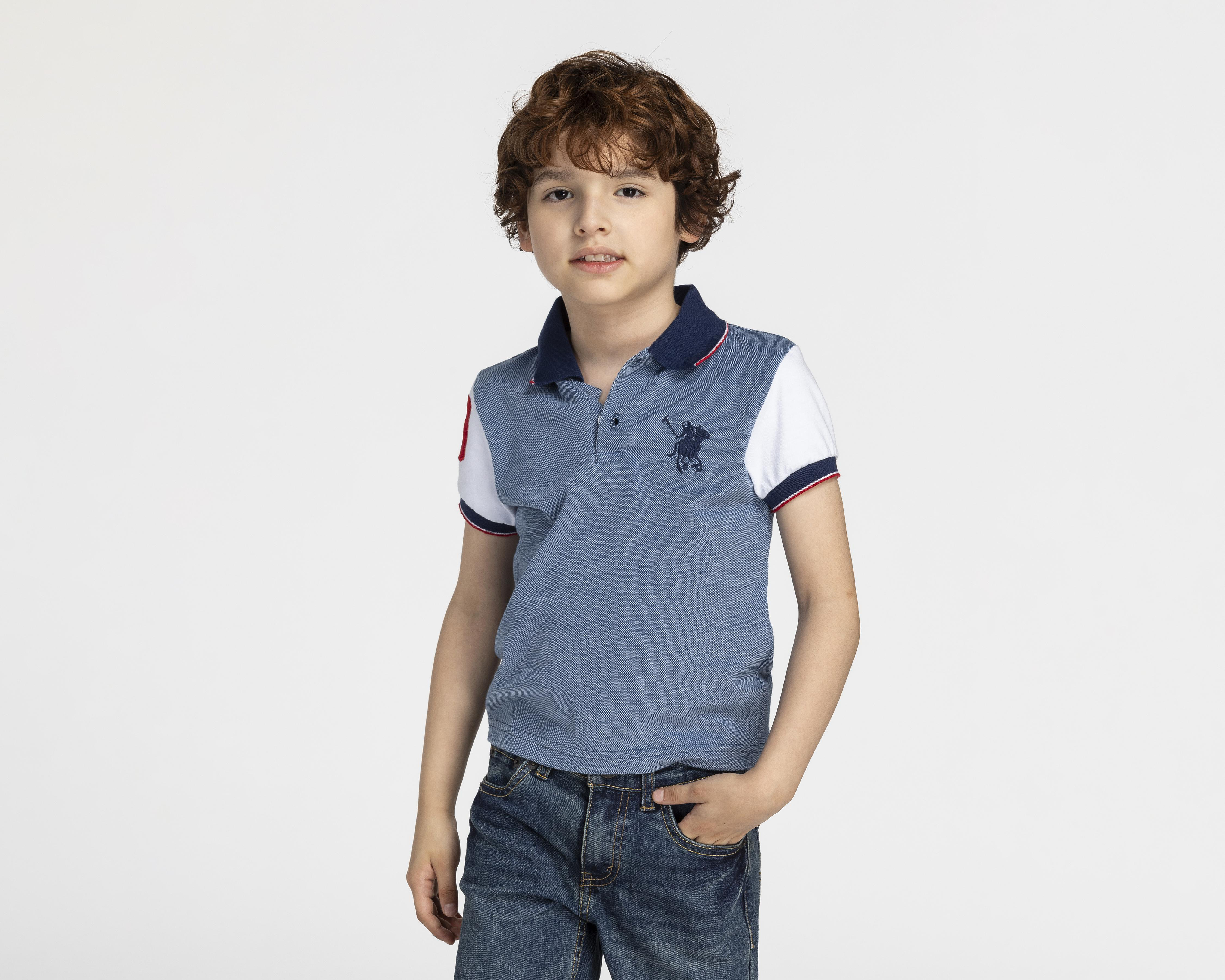 Foto 1 | Playera York Team Polo Club Manga Corta para Niño