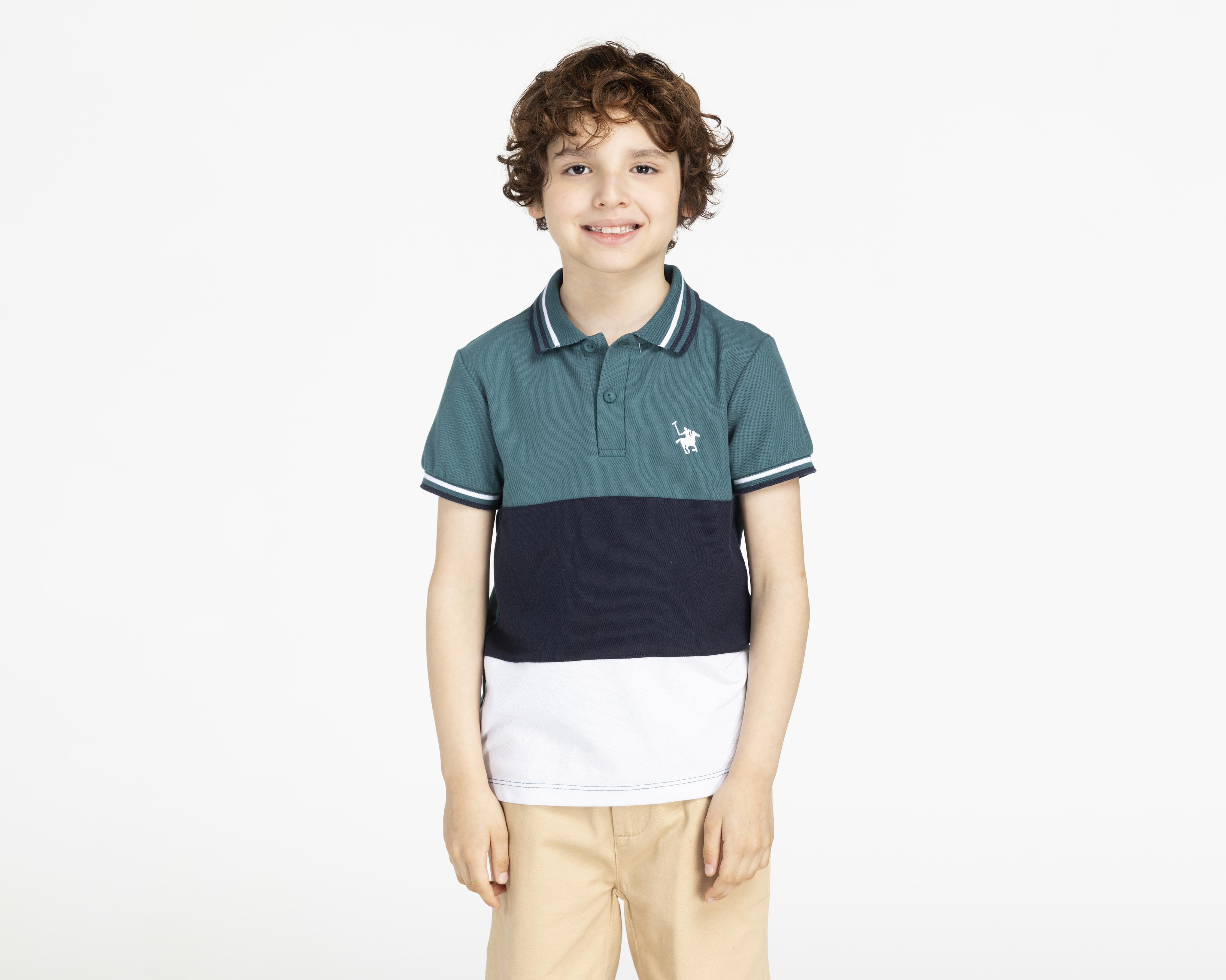 Playera York Team Polo Club Manga Corta para Niño