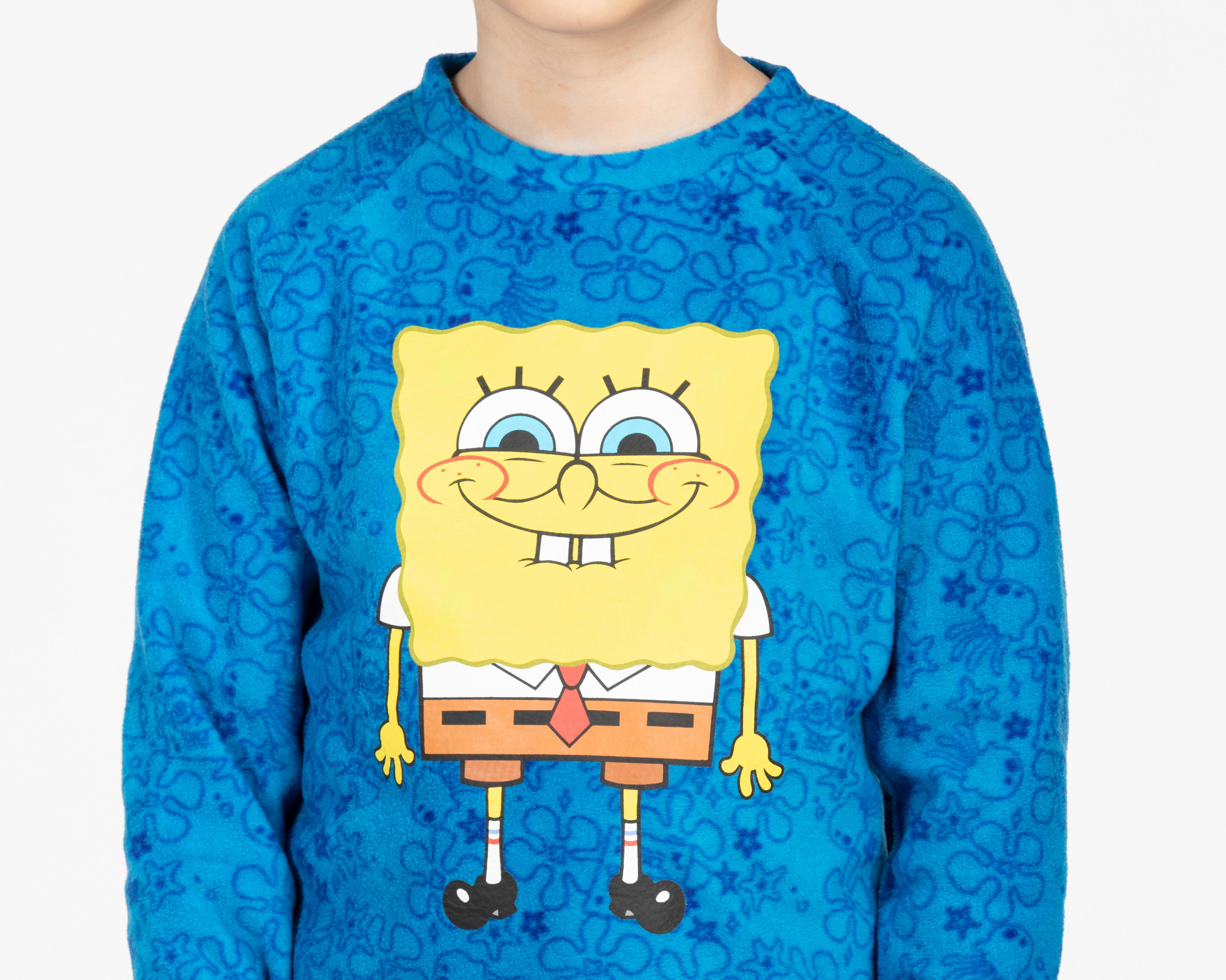 Foto 7 pulgar | Pijama para Niño Estampada Bob Esponja