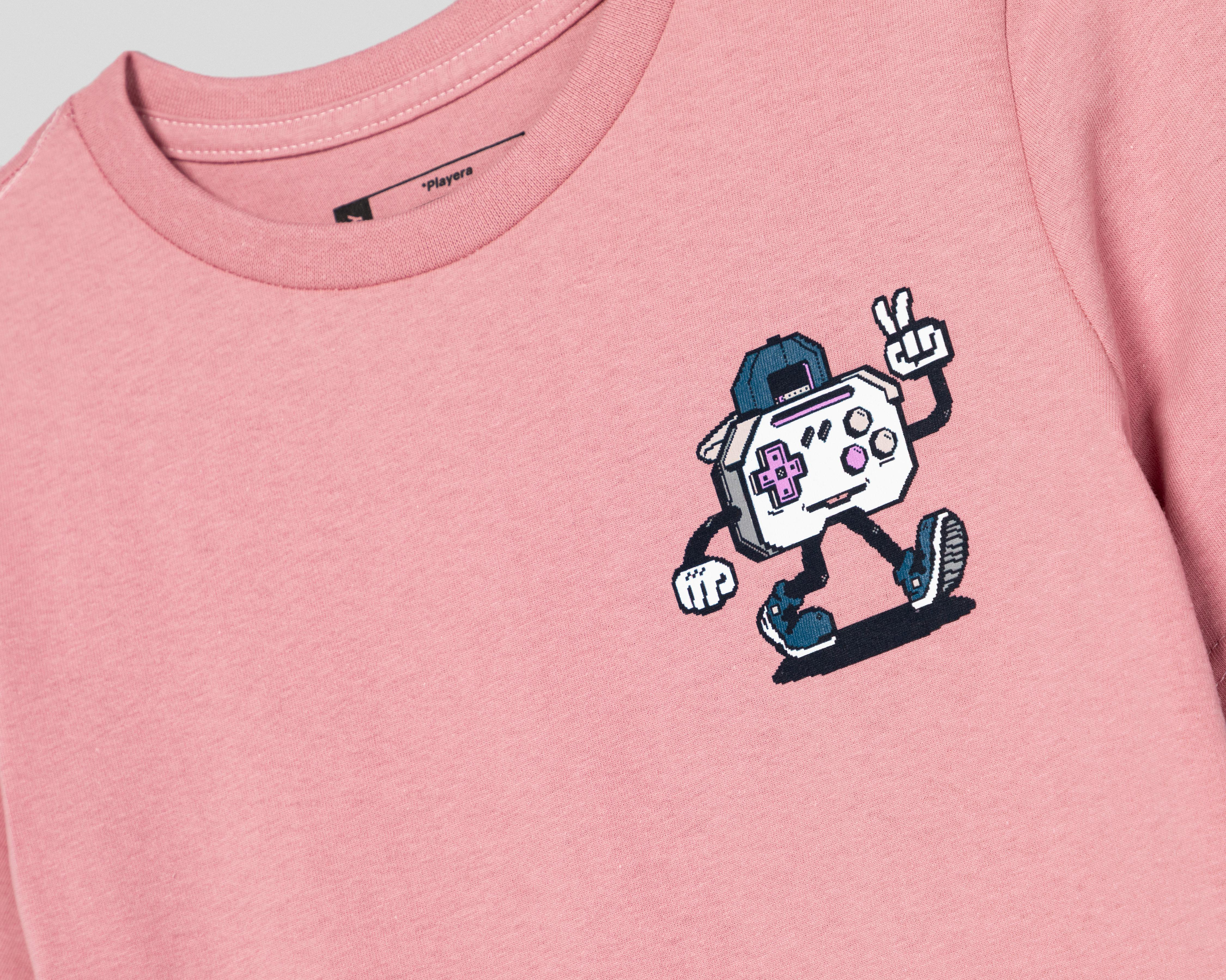 Foto 4 pulgar | Playera Neo*City Manga Corta Estampada para Niño