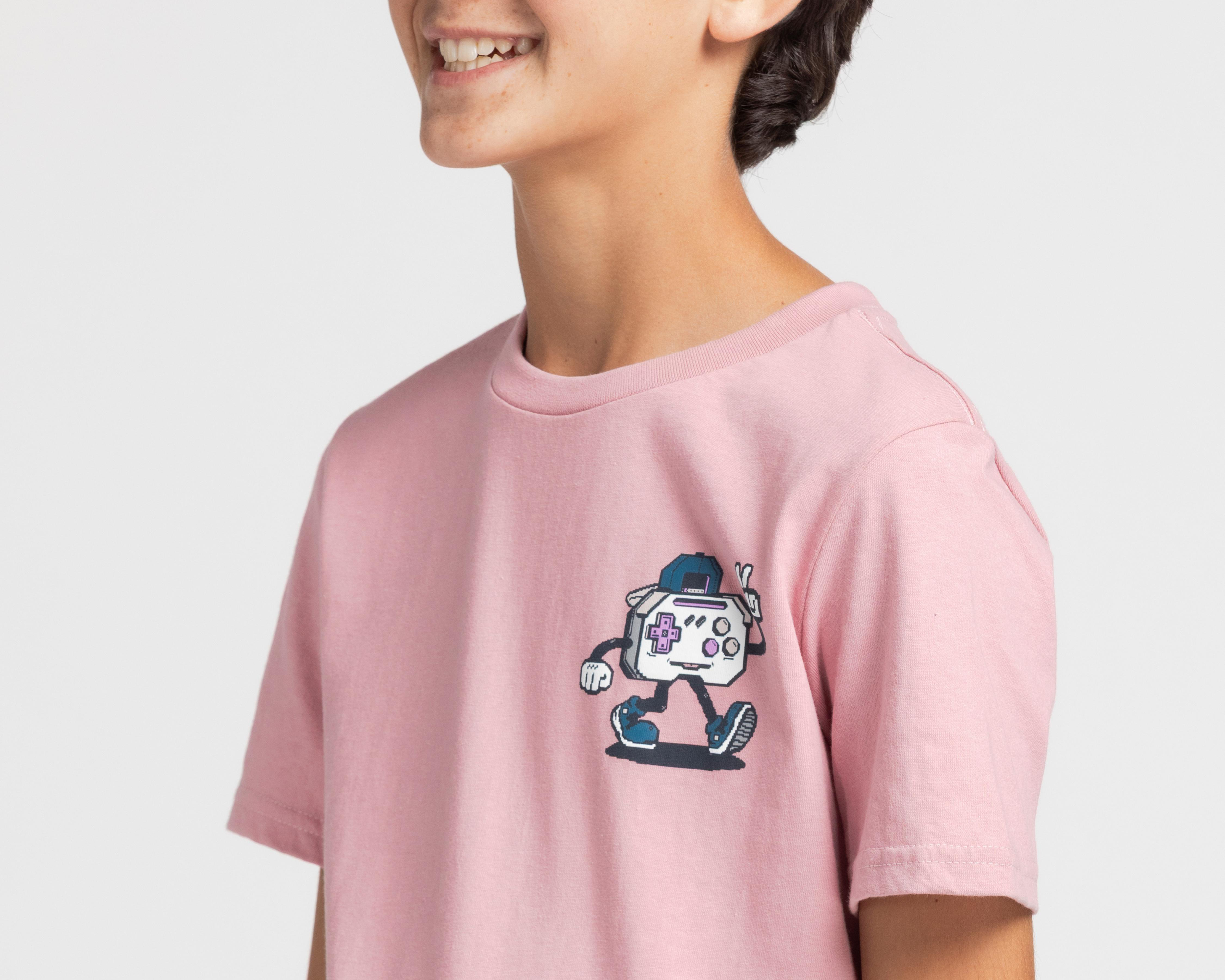 Foto 6 pulgar | Playera Neo*City Manga Corta Estampada para Niño