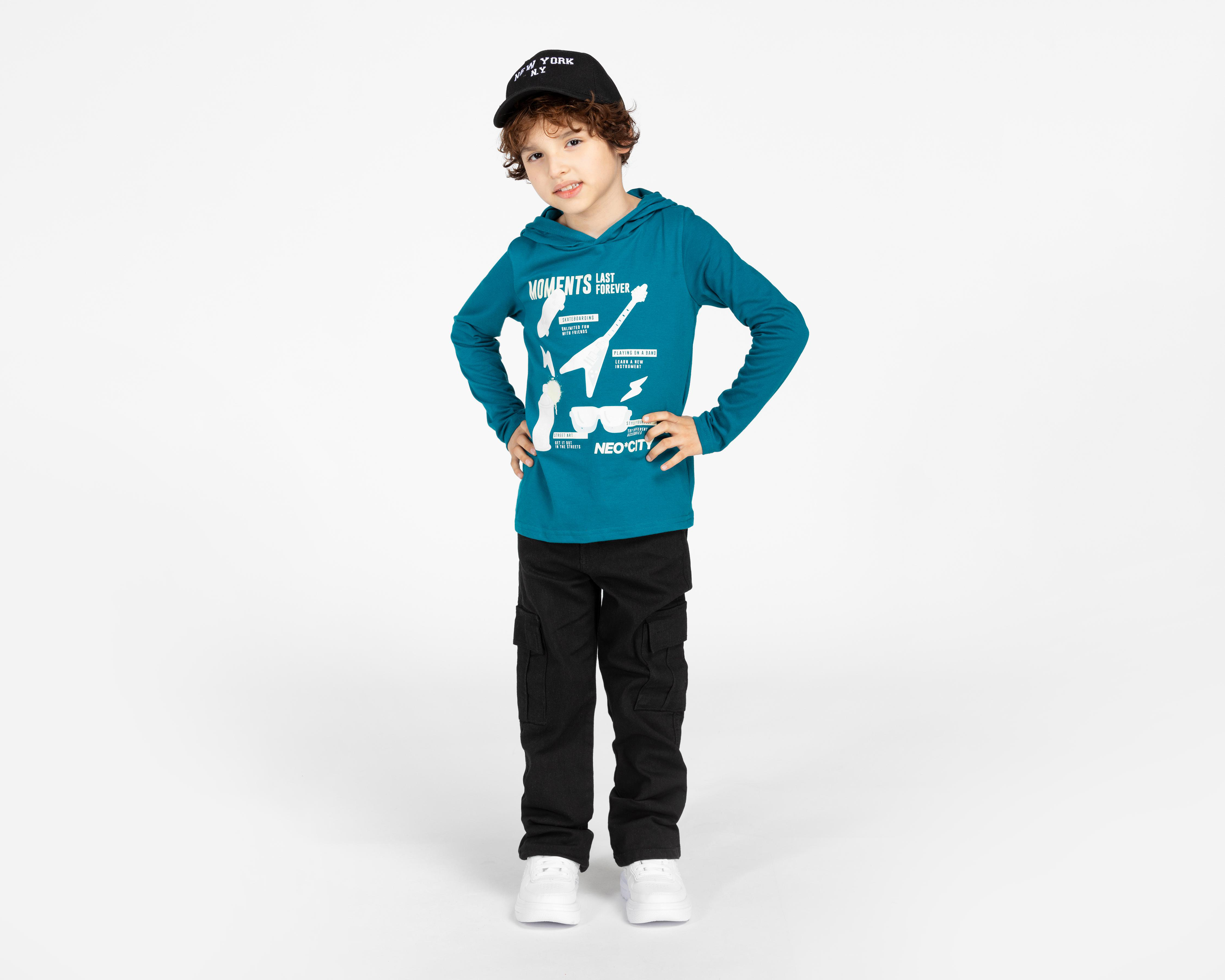 Foto 4 pulgar | Pantalón Neo*City Cargo para Niño