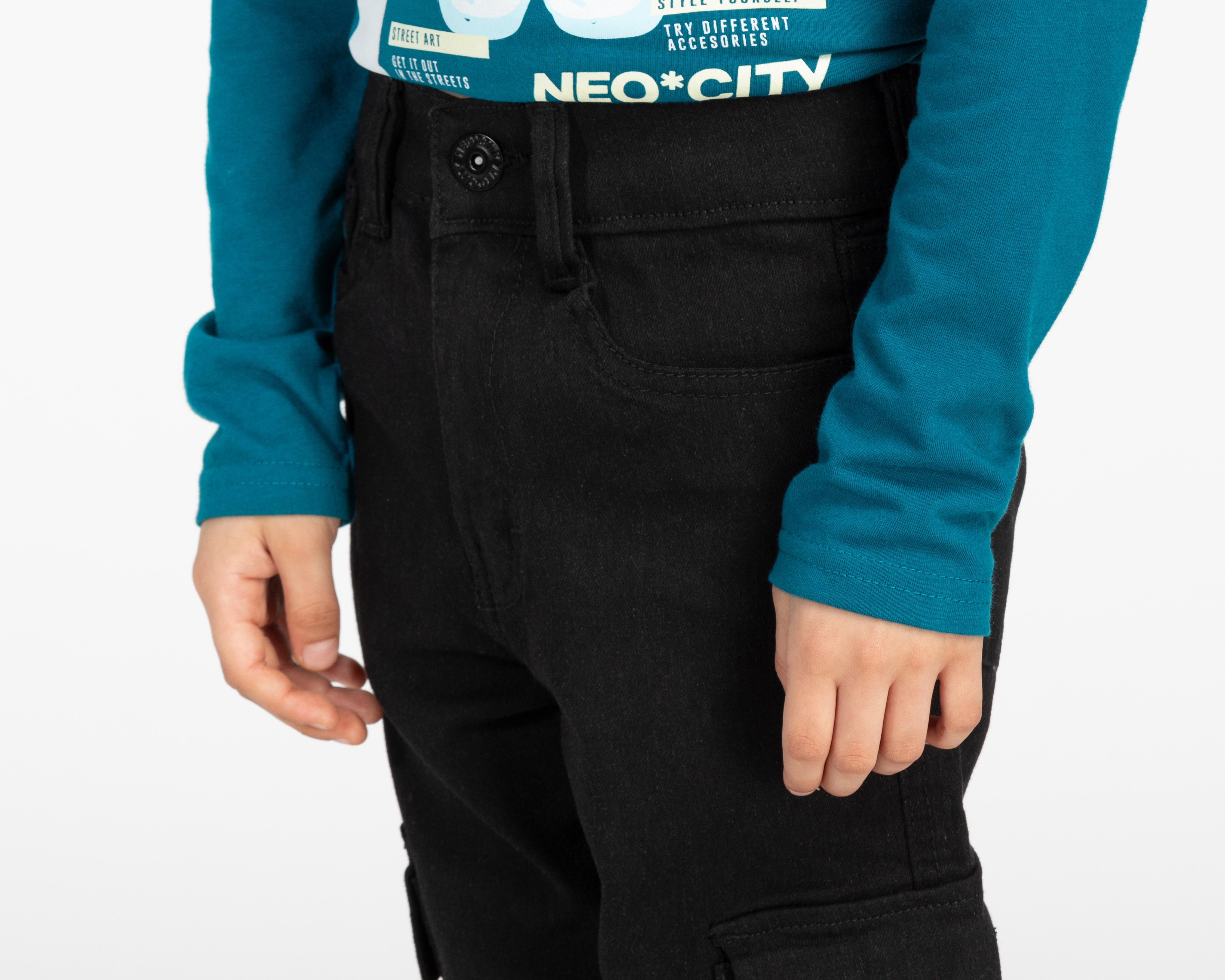 Foto 5 pulgar | Pantalón Neo*City Cargo para Niño