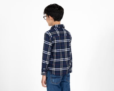 Foto 2 | Camisa Refill Manga Larga a Cuadros para Niño
