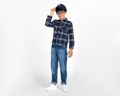 Foto 3 | Camisa Refill Manga Larga a Cuadros para Niño