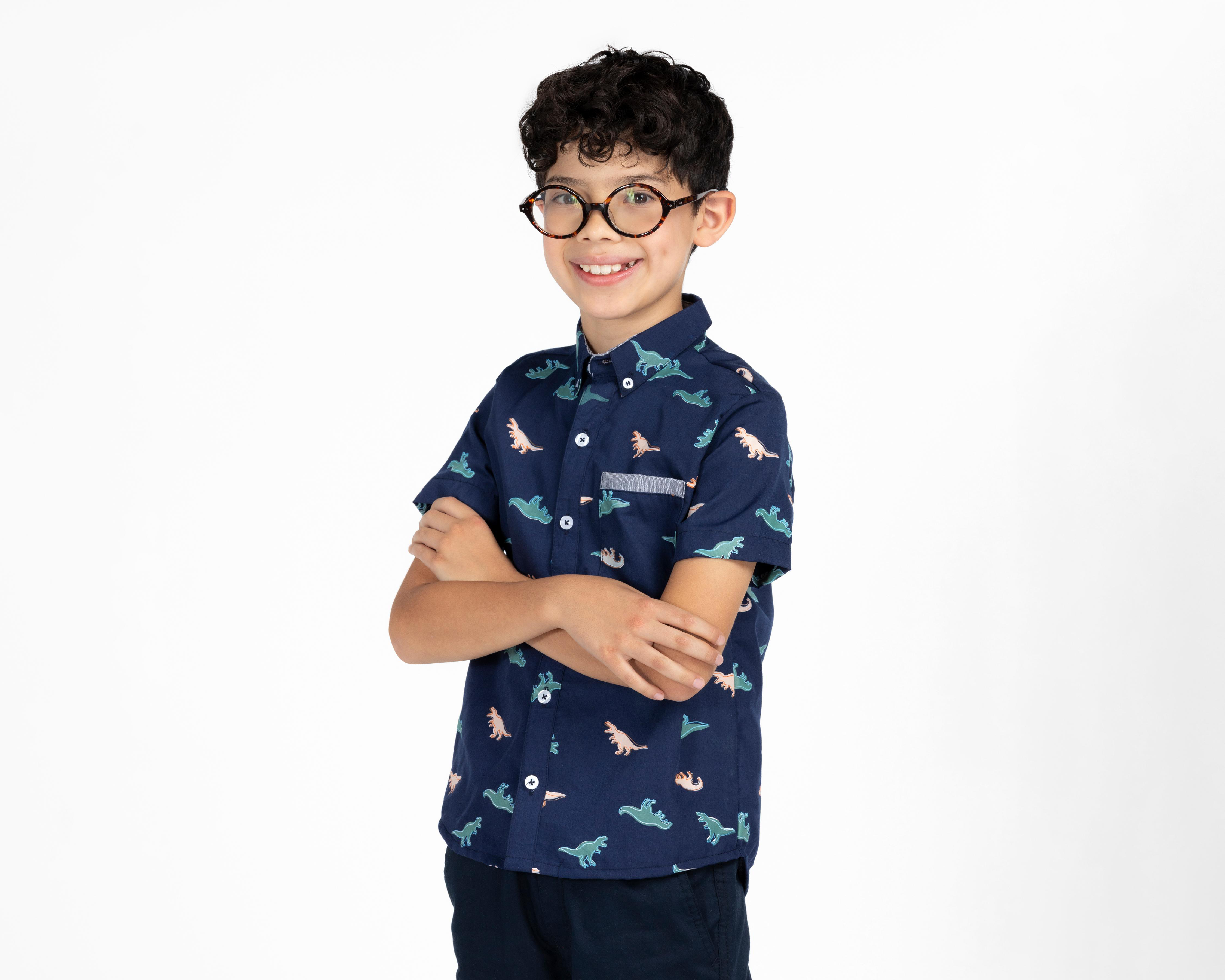 Camisa Refill Manga Corta Estampada para Niño $179