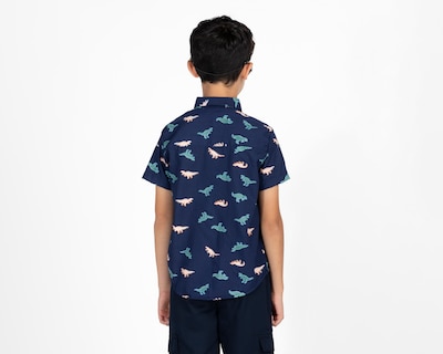 Foto 2 | Camisa Refill Manga Corta Estampada para Niño