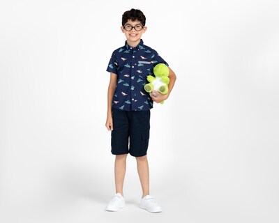 Foto 3 | Camisa Refill Manga Corta Estampada para Niño