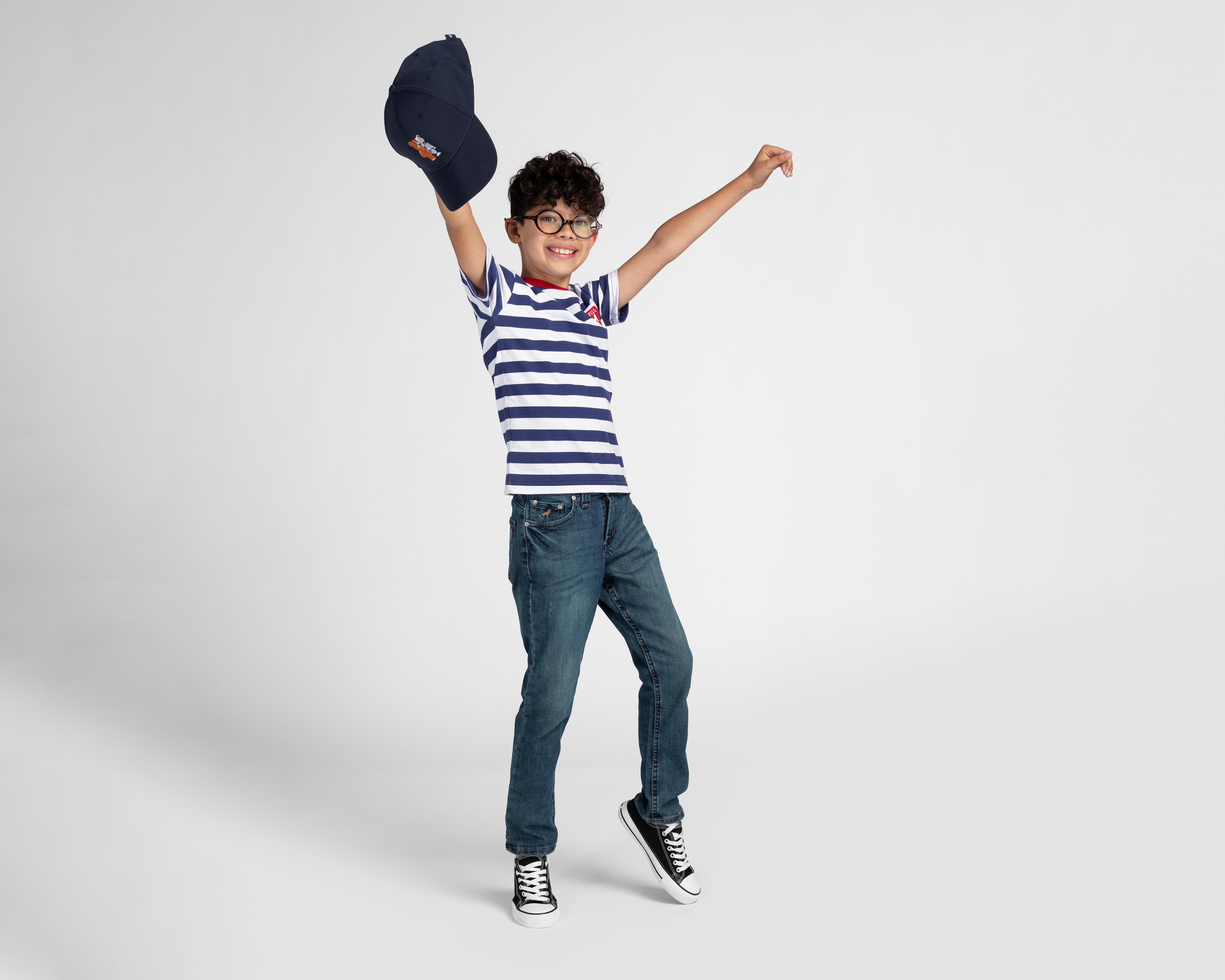 Foto 4 pulgar | Playera Refill Manga Corta a Rayas para Niño