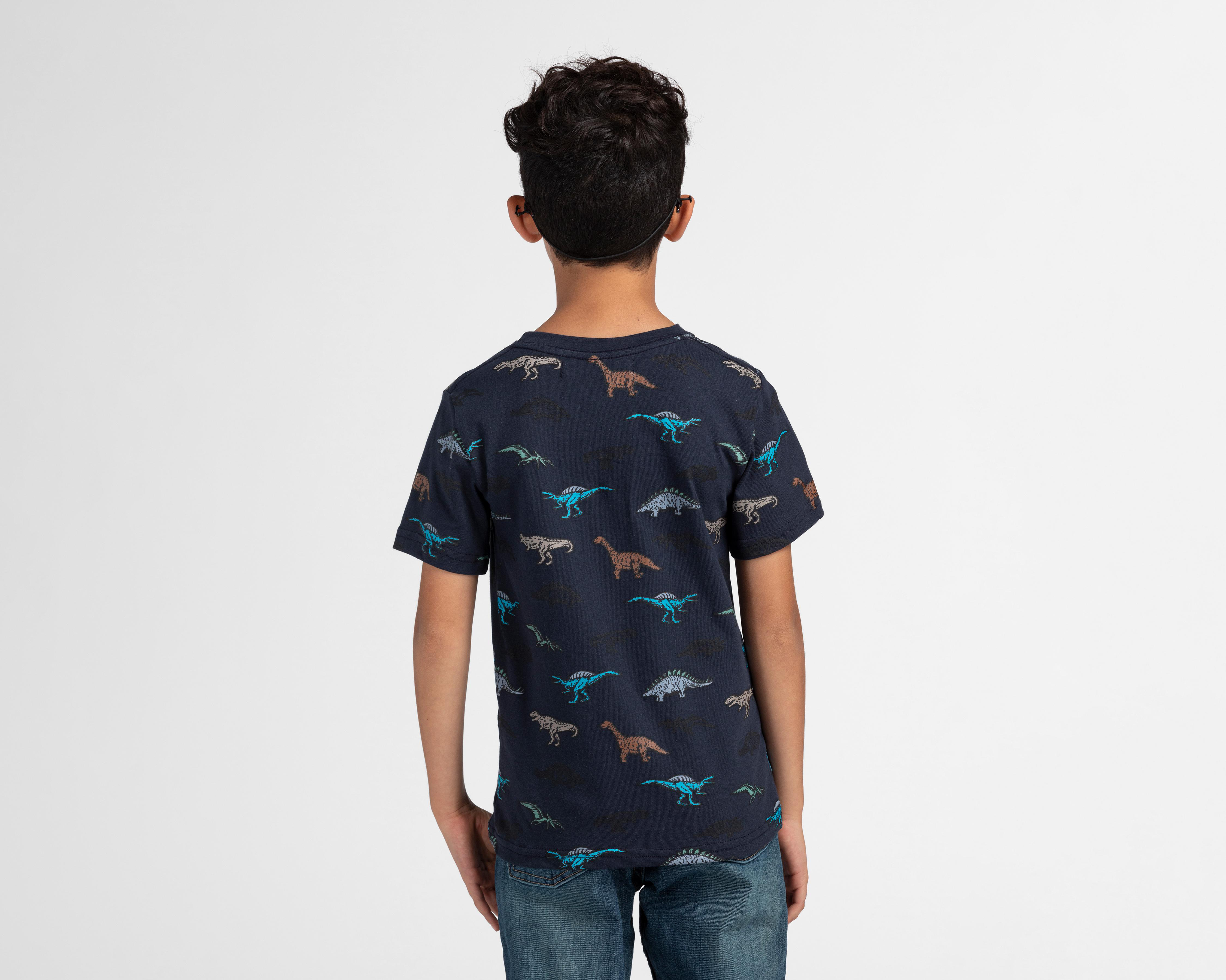Foto 3 pulgar | Playera Refill Manga Corta de Dinosaurios para Niño