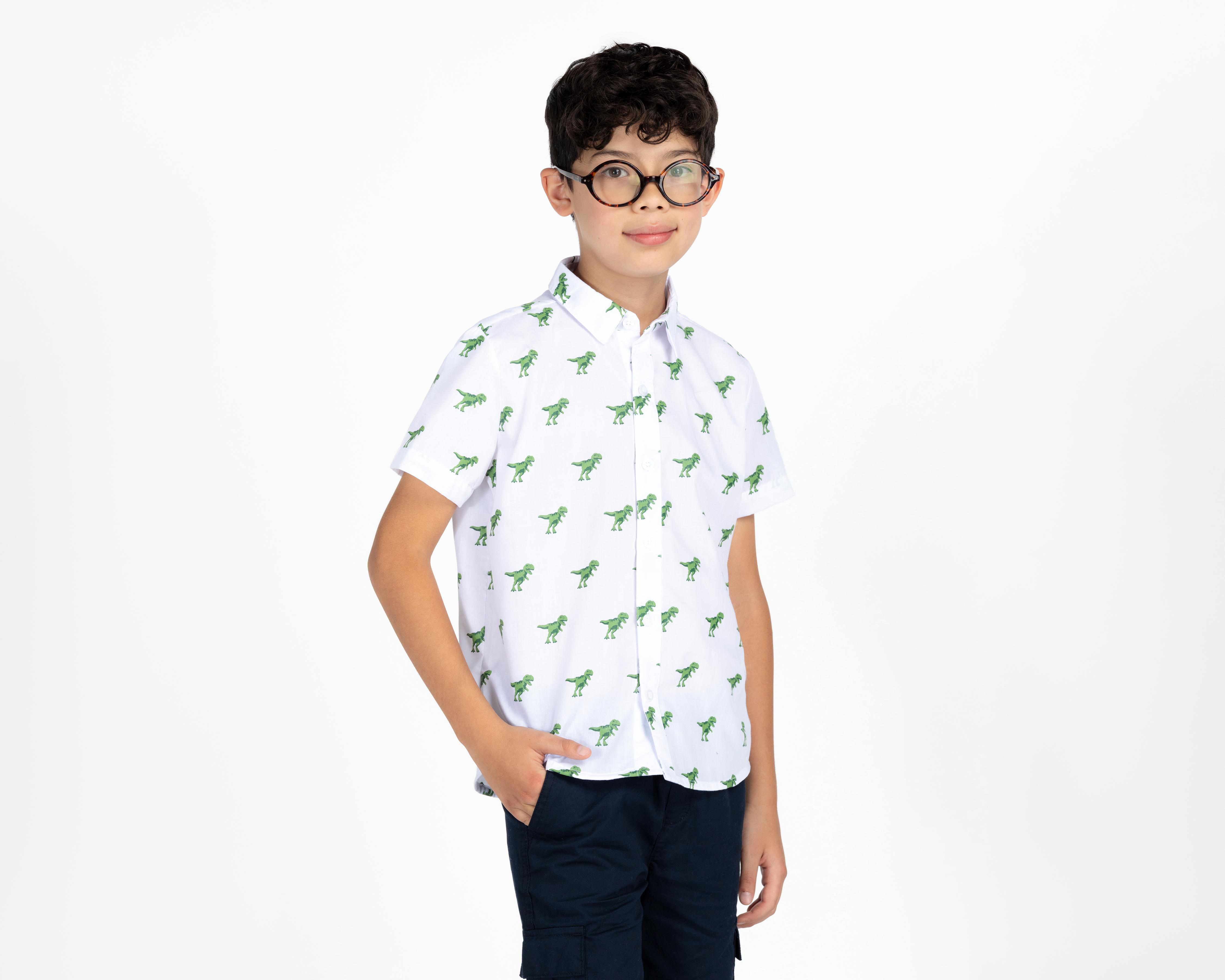 Camisa Refill Manga Corta Estampada para Niño $149