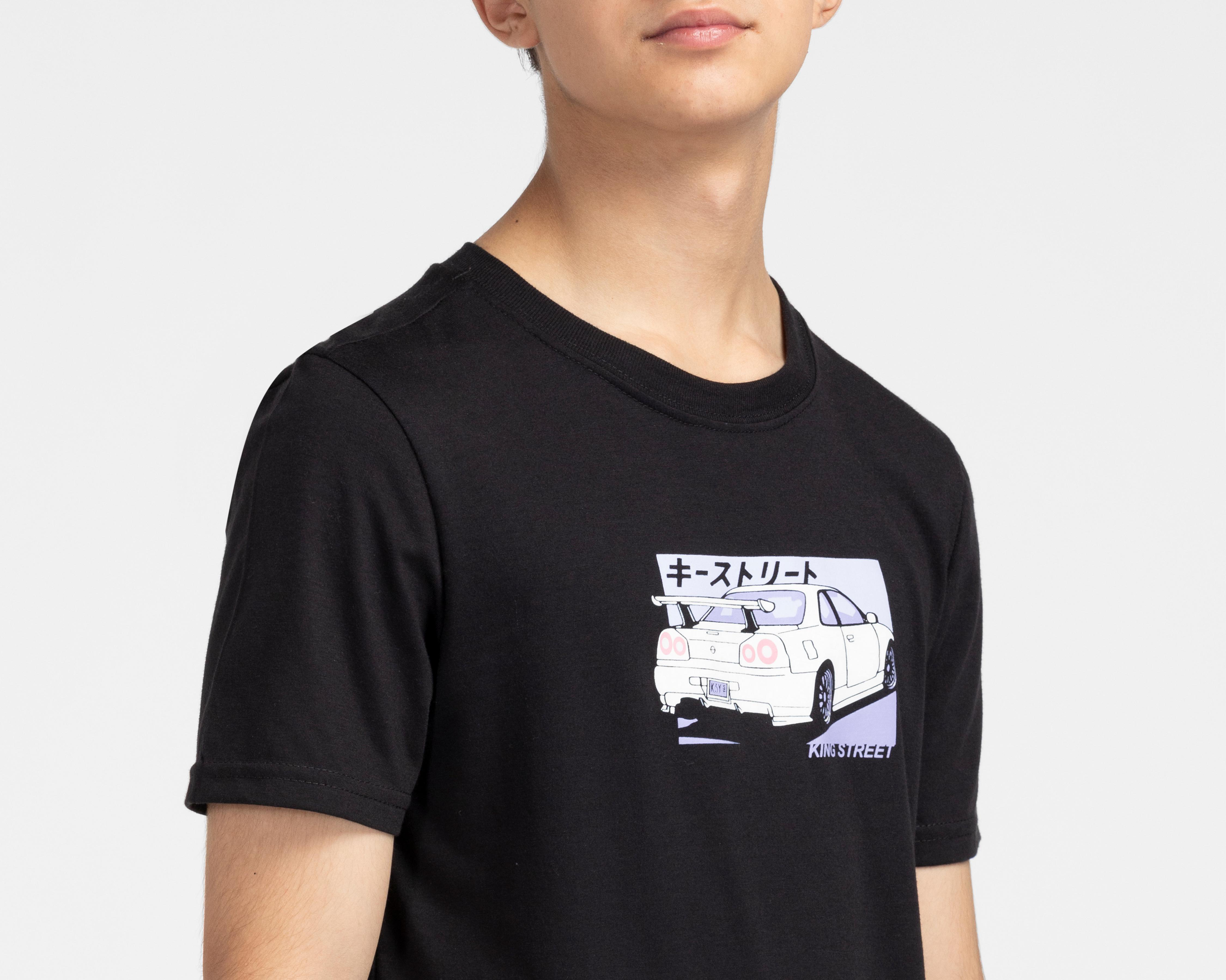 Foto 5 pulgar | Playera Neo*City Manga Corta con Estampado Juvenil