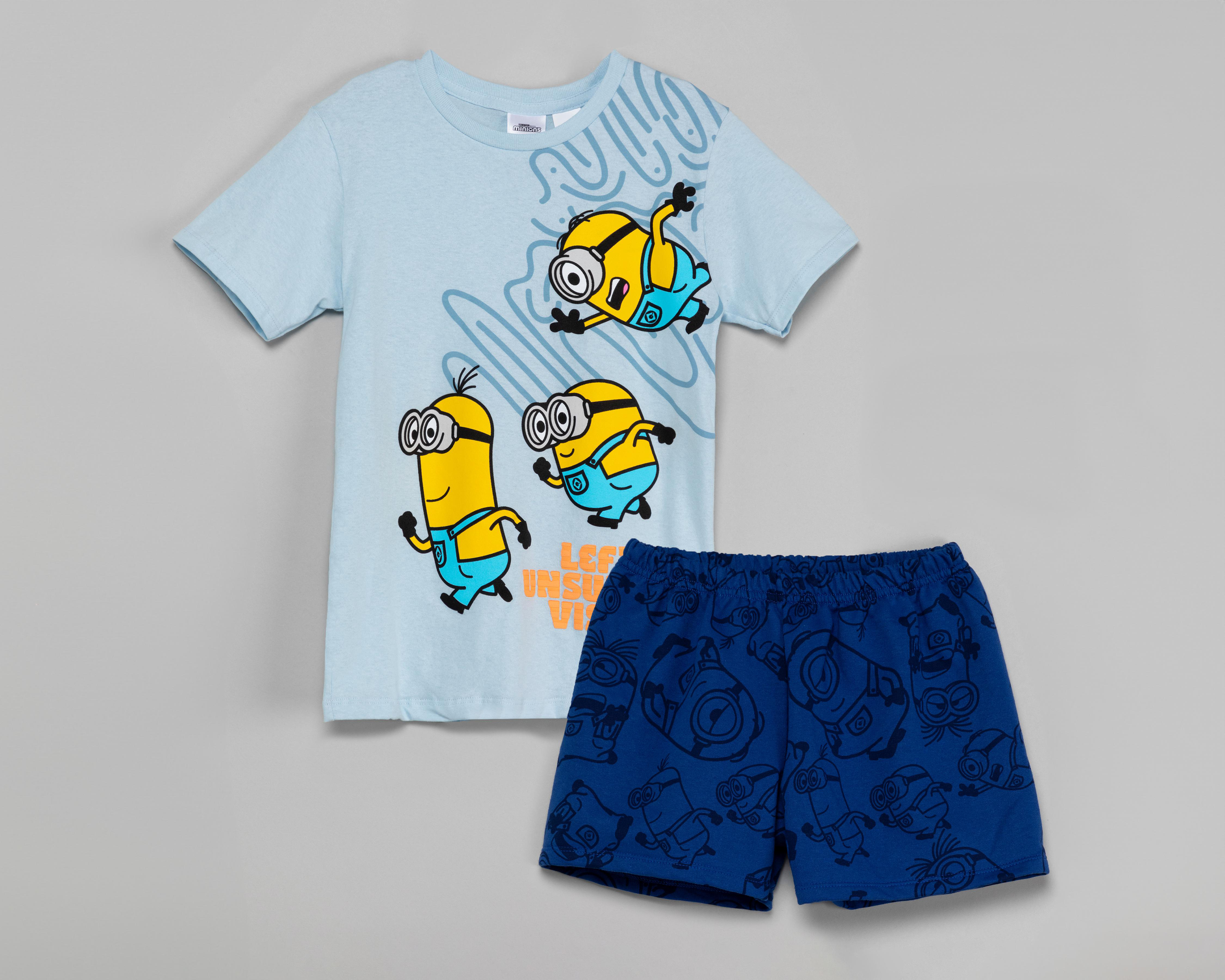 Foto 2 pulgar | Conjunto de Short y Playera Minions para Niño