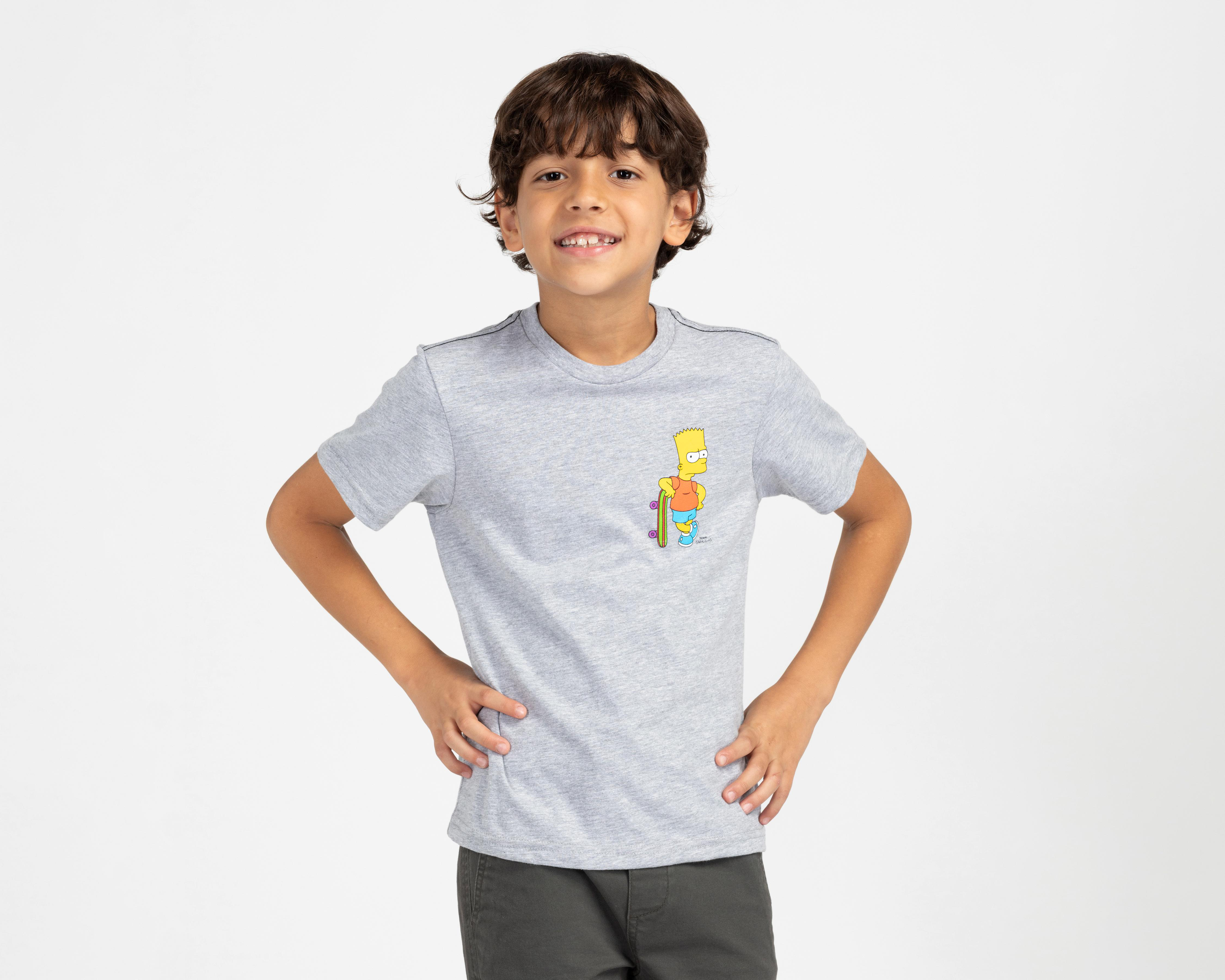 Playera The Simpsons Manga Corta Estampada para Niño $139