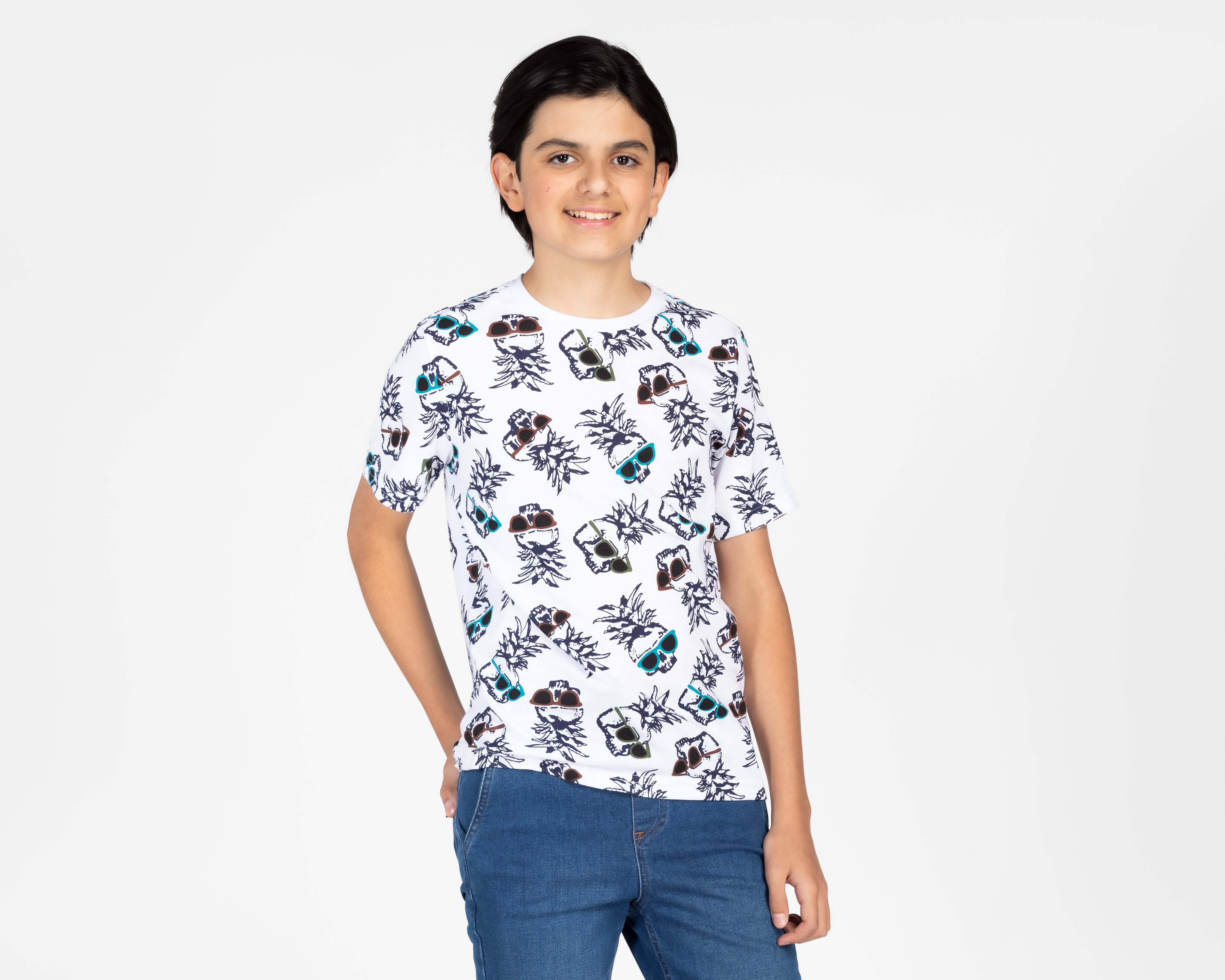 Playera Rio Beach Manga Corta con Miniprint para Niño $72