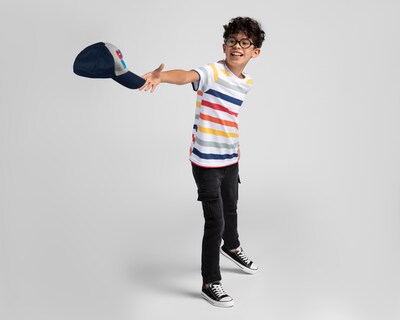 Foto 2 | Playera Refill Manga Corta a Rayas para Niño