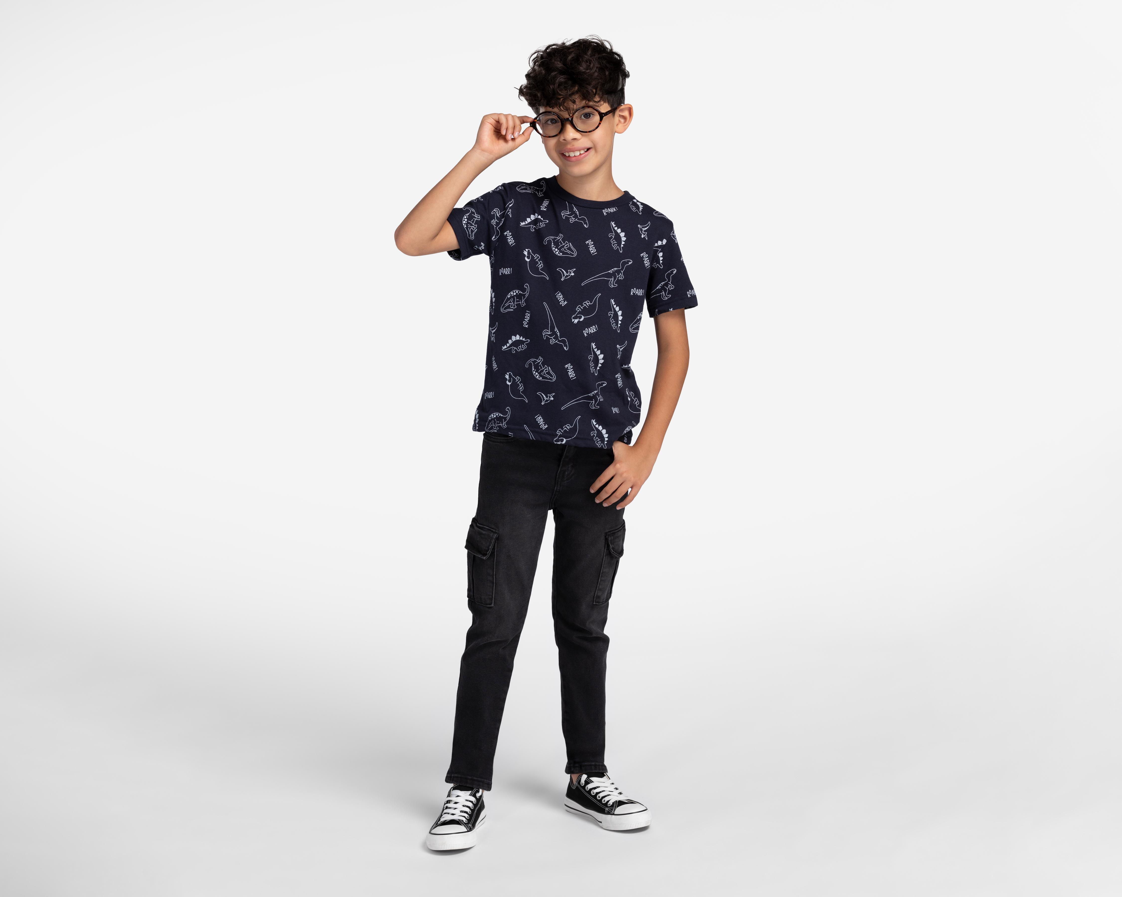 Foto 2 | Playera Refill Manga Corta Estampada para Niño