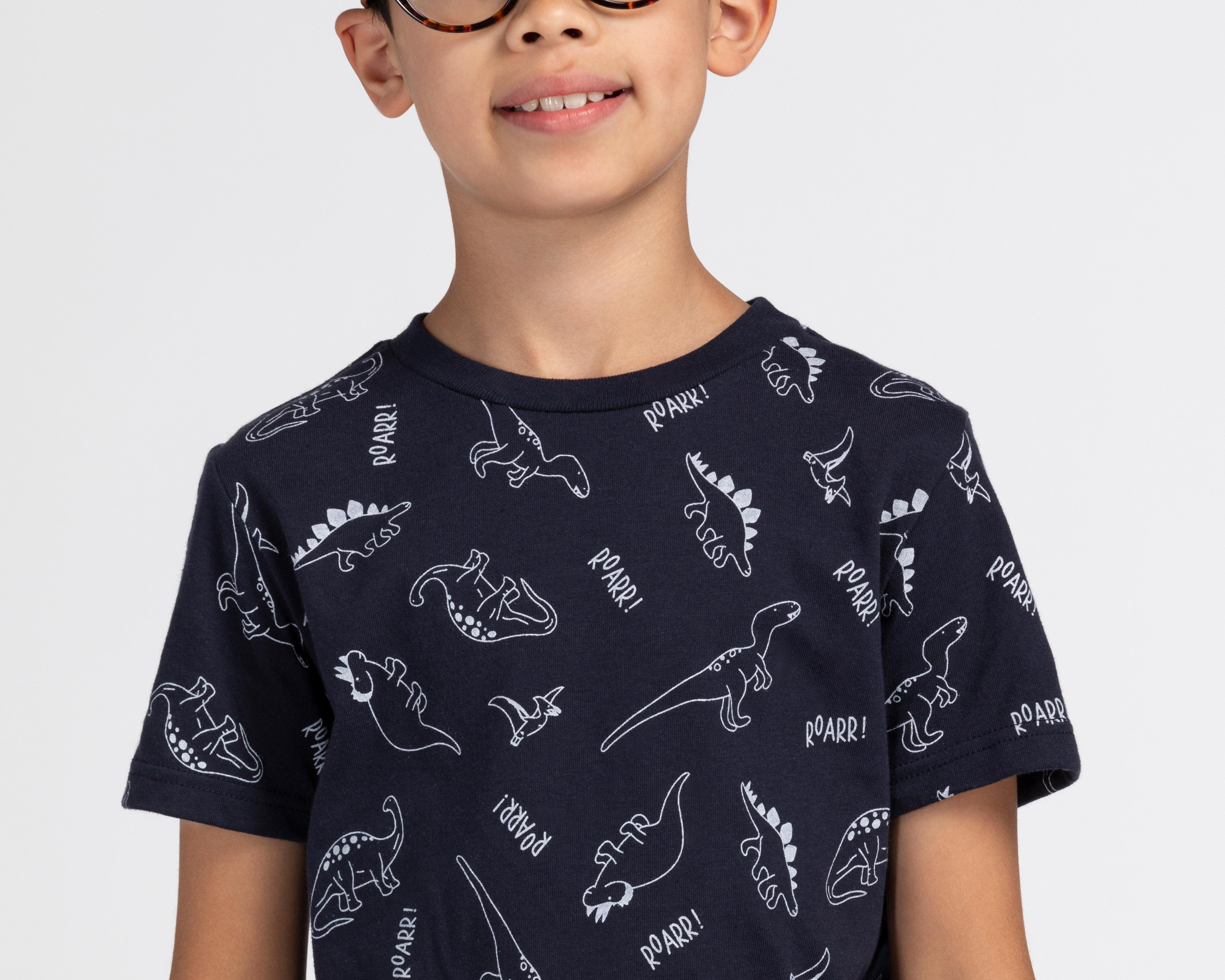 Foto 5 pulgar | Playera Refill Manga Corta Estampada para Niño