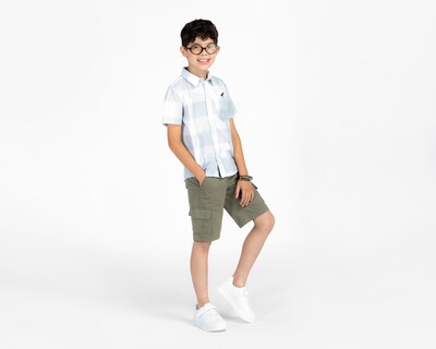 Foto 3 | Camisa Refill Manga Corta a Cuadros para Niño