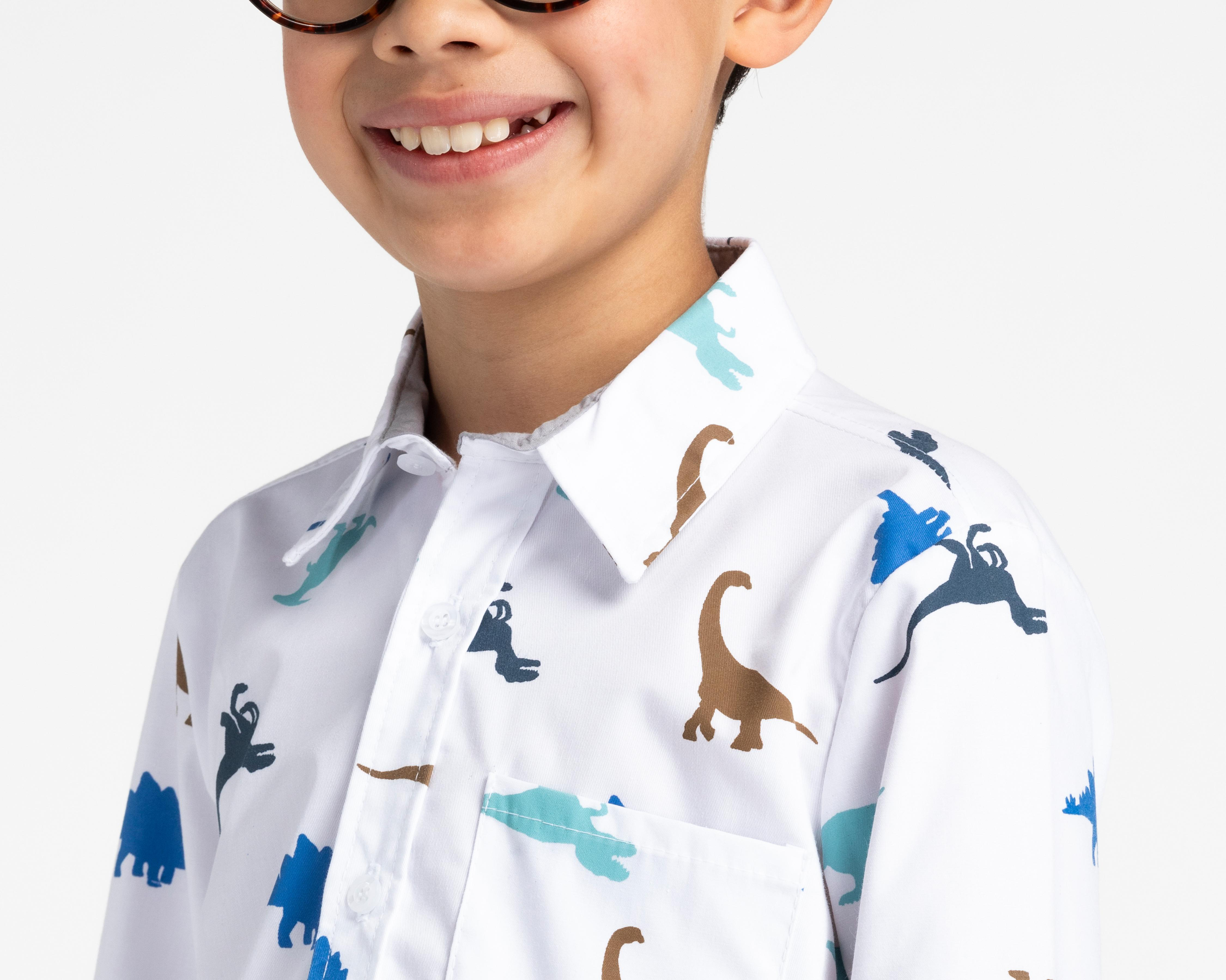 Foto 4 | Camisa Refill Manga Larga con Print de Dinosaurios para Niño