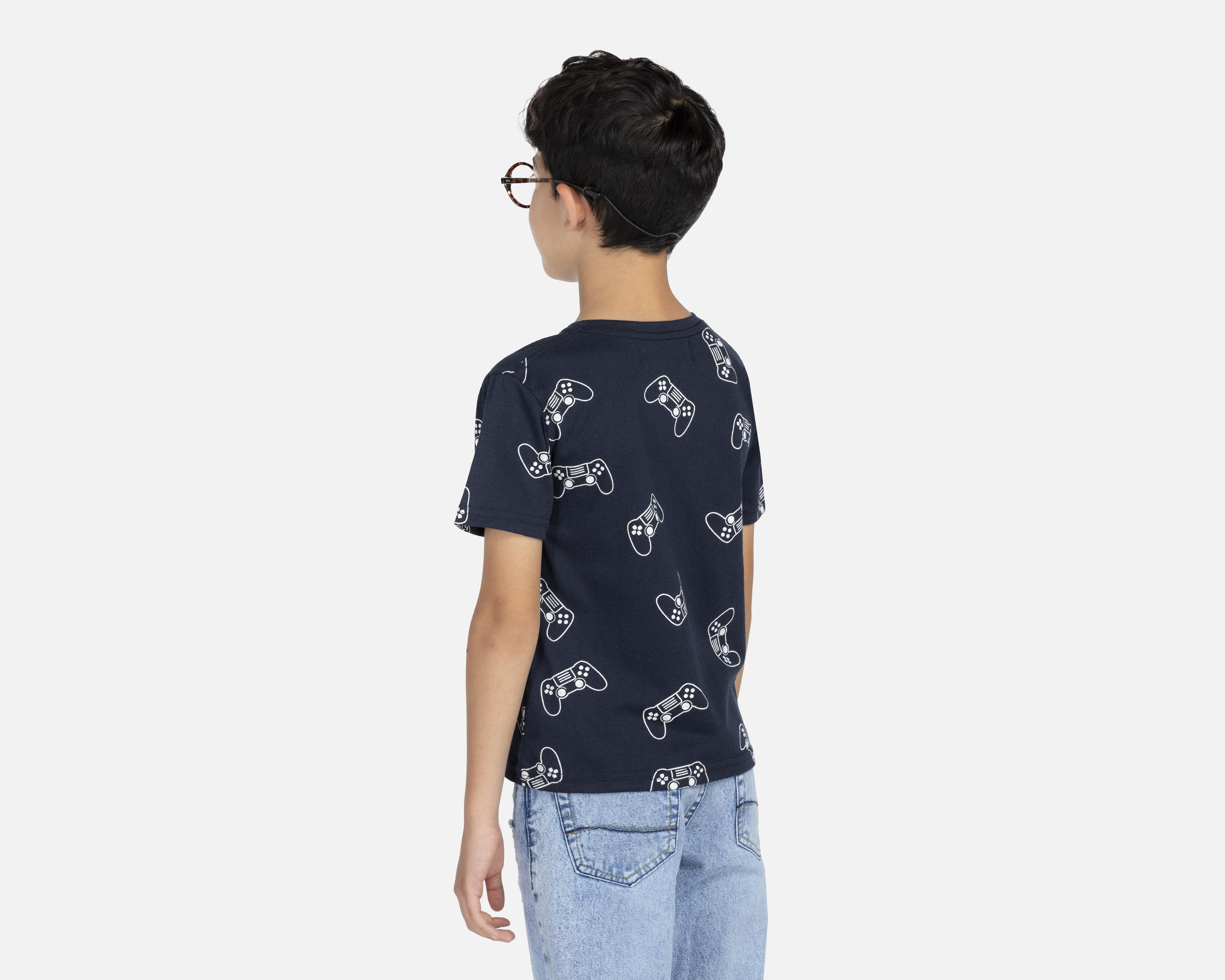 Foto 2 | Playera Neo*City Manga Corta Estampada para Niño