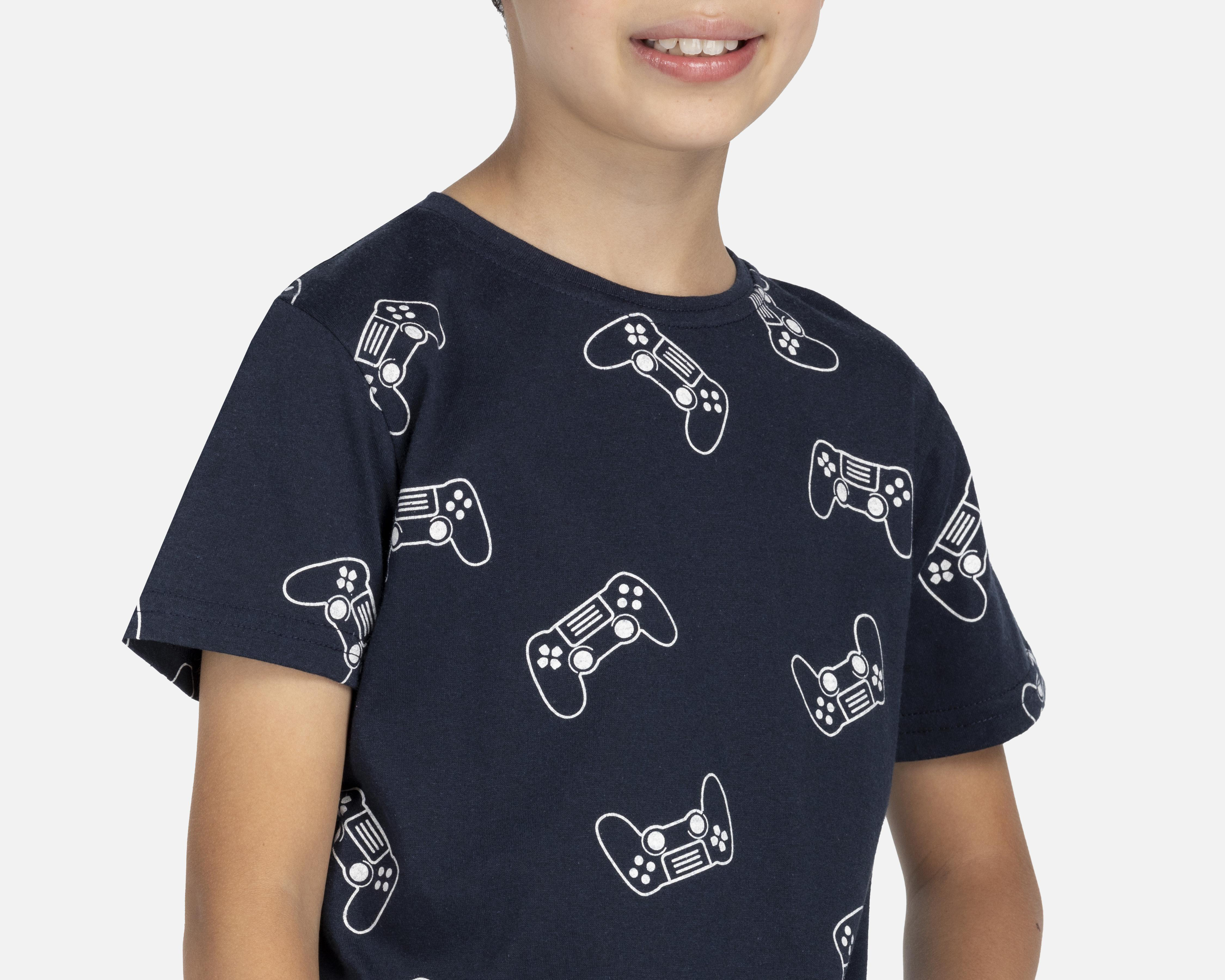 Foto 5 pulgar | Playera Neo*City Manga Corta Estampada para Niño