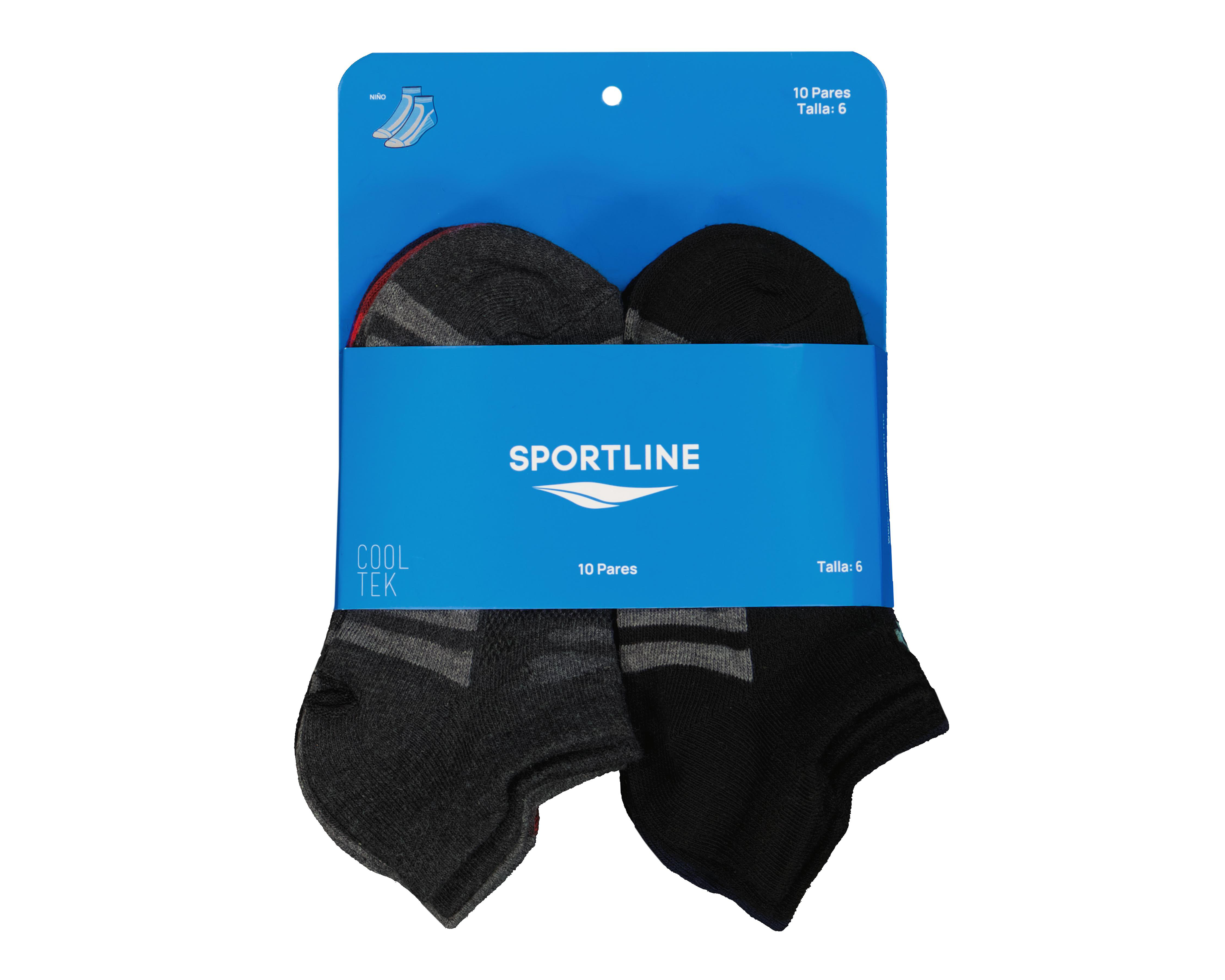 Foto 4 pulgar | Calcetas Deportivas Sportline para Niño 10 Pares