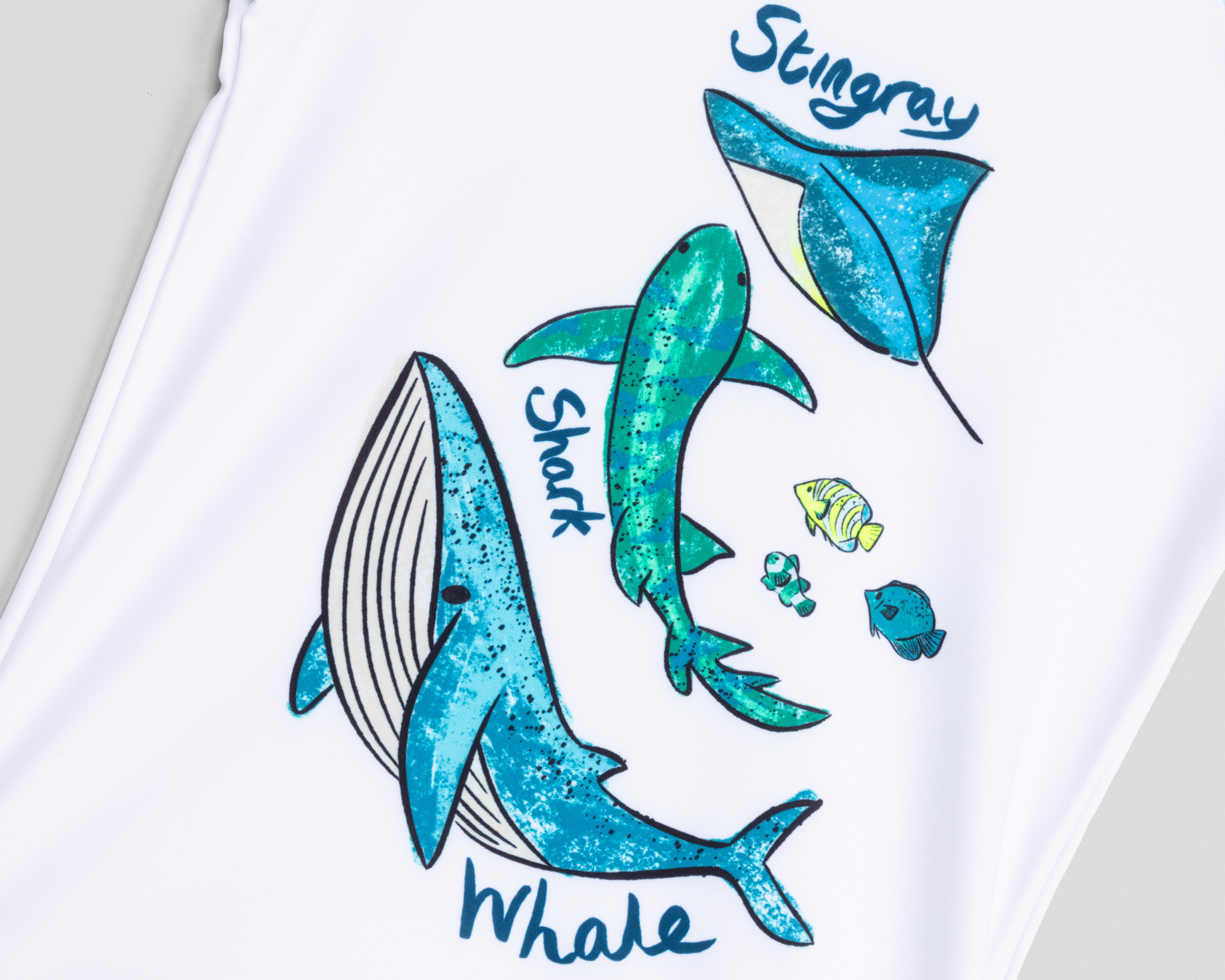 Foto 4 pulgar | Traje de Baño Rio Beach Print de Tiburones para Niño 2 Piezas