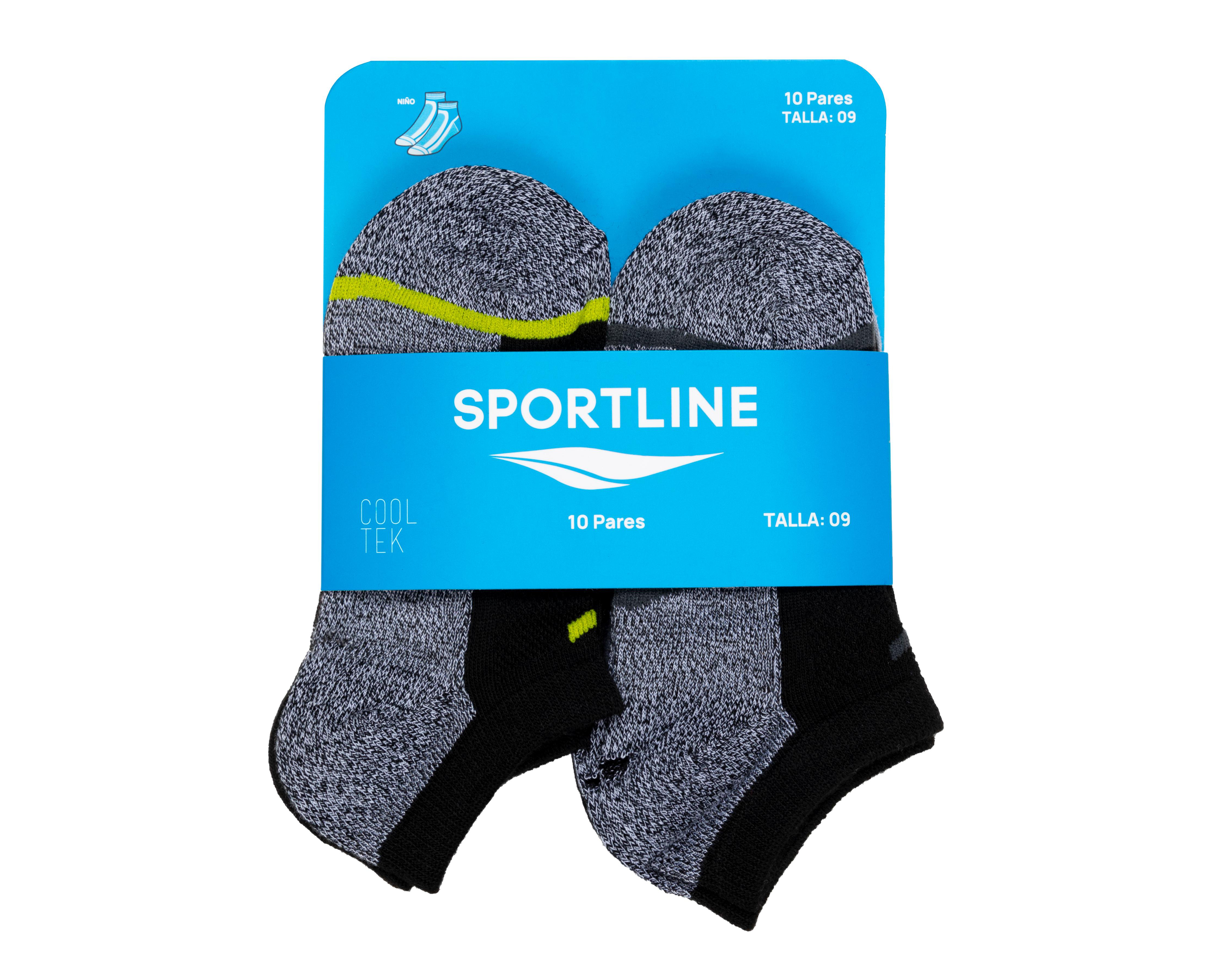 Foto 3 | Calcetas Deportivas Sportline para Niño 10 Pares