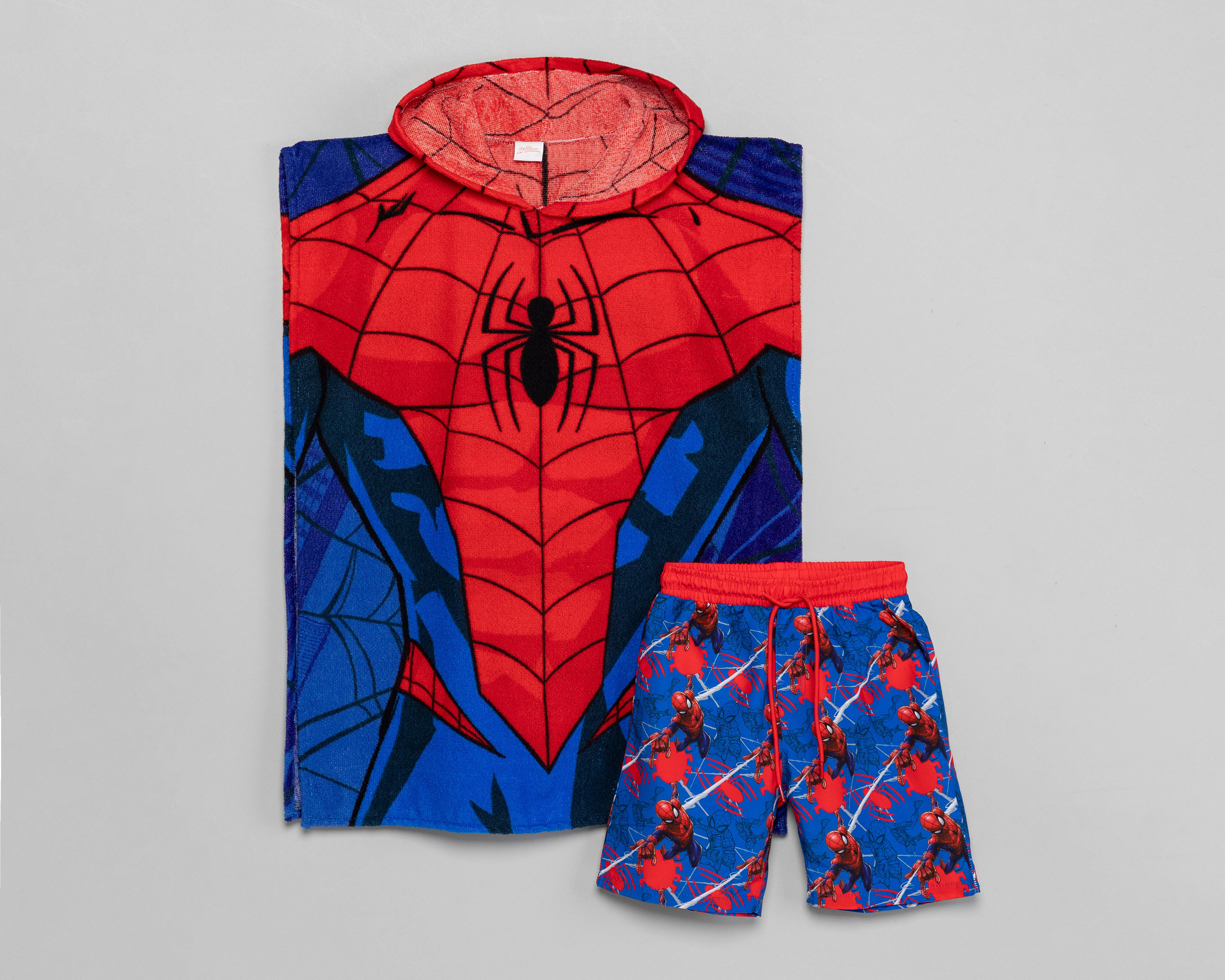 Foto 2 pulgar | Traje de Baño y Toalla Spider-Man para Niño