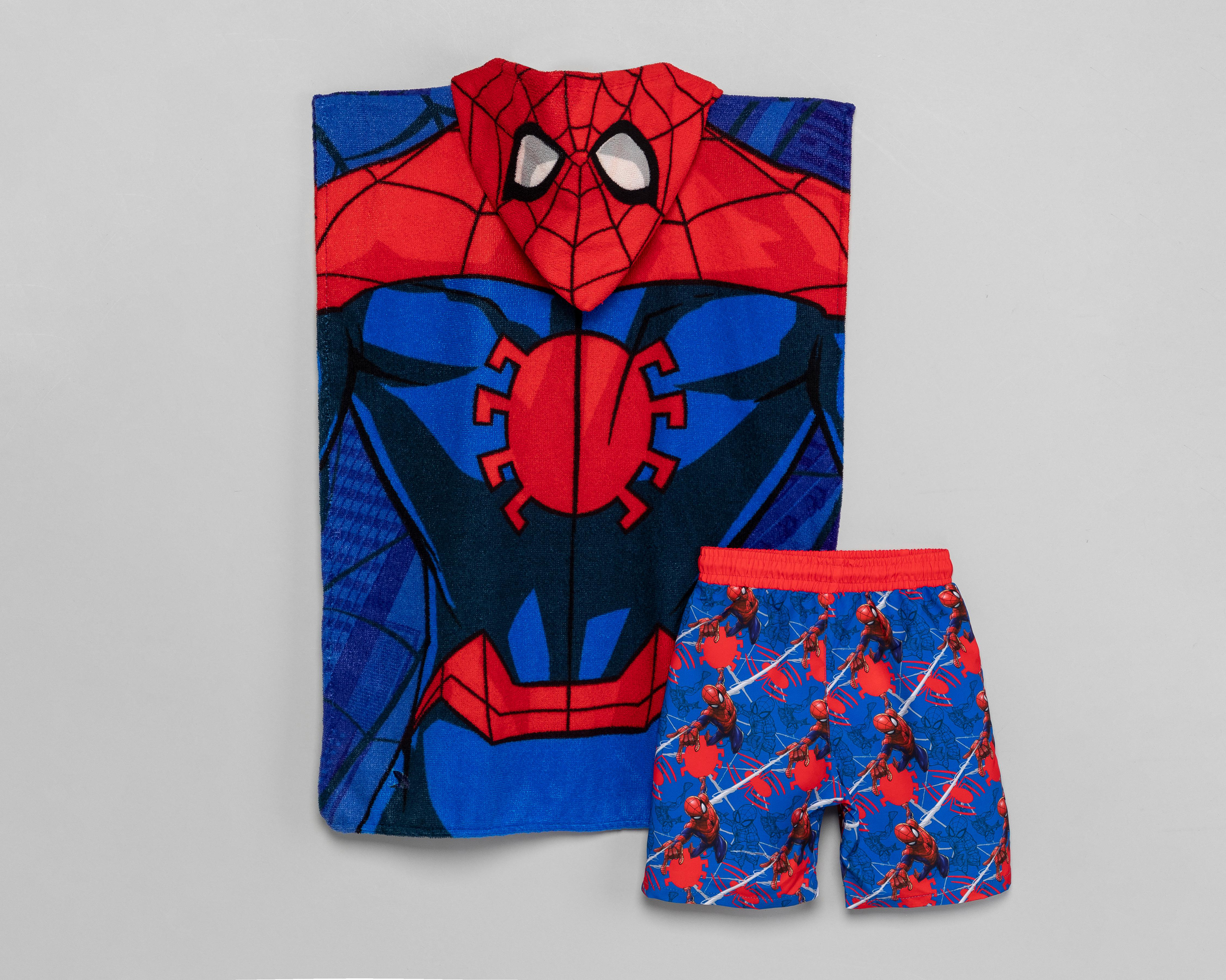 Foto 3 pulgar | Traje de Baño y Toalla Spider-Man para Niño
