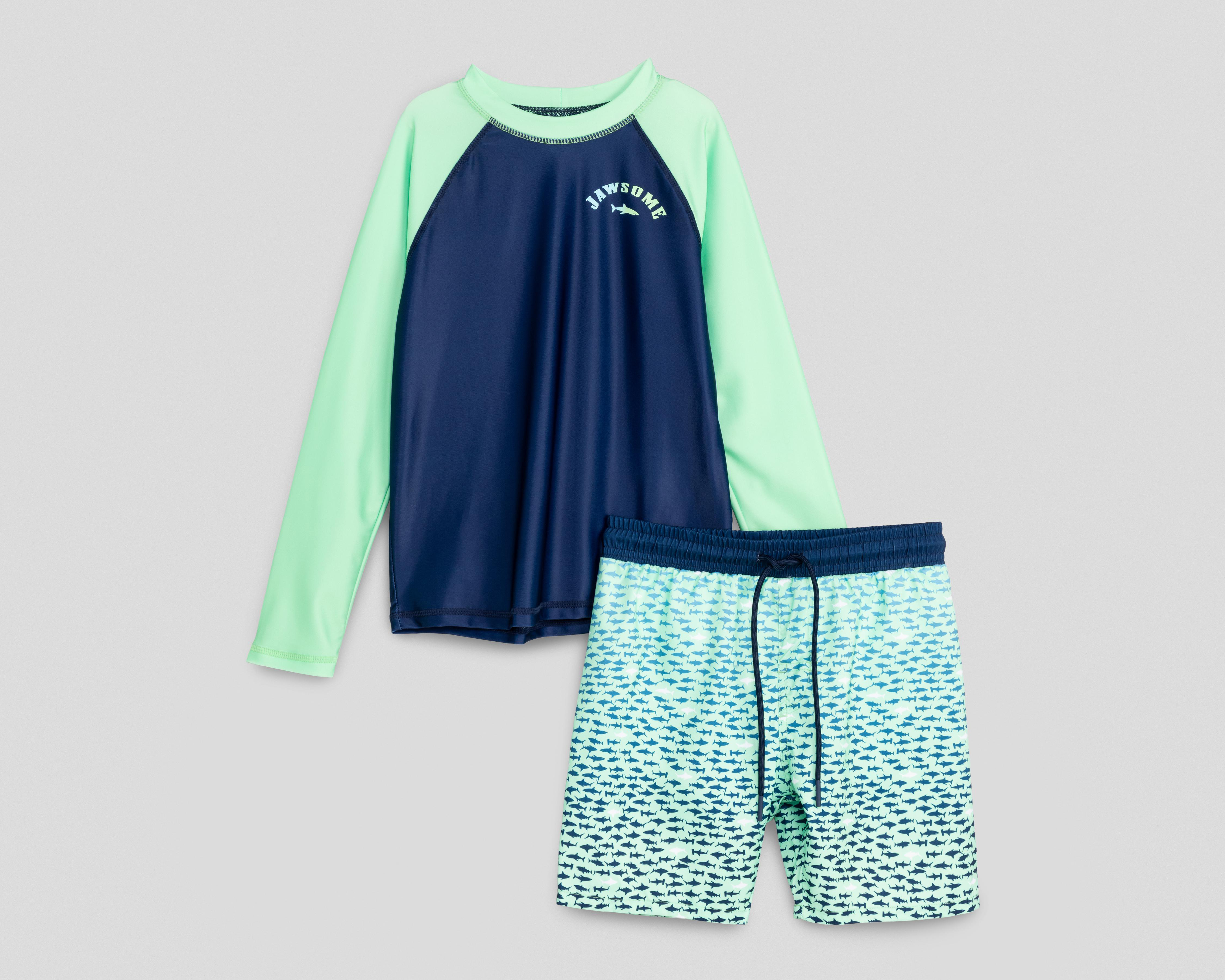 Traje de Baño Rio Beach Print de Tiburones para Niño 2 Piezas