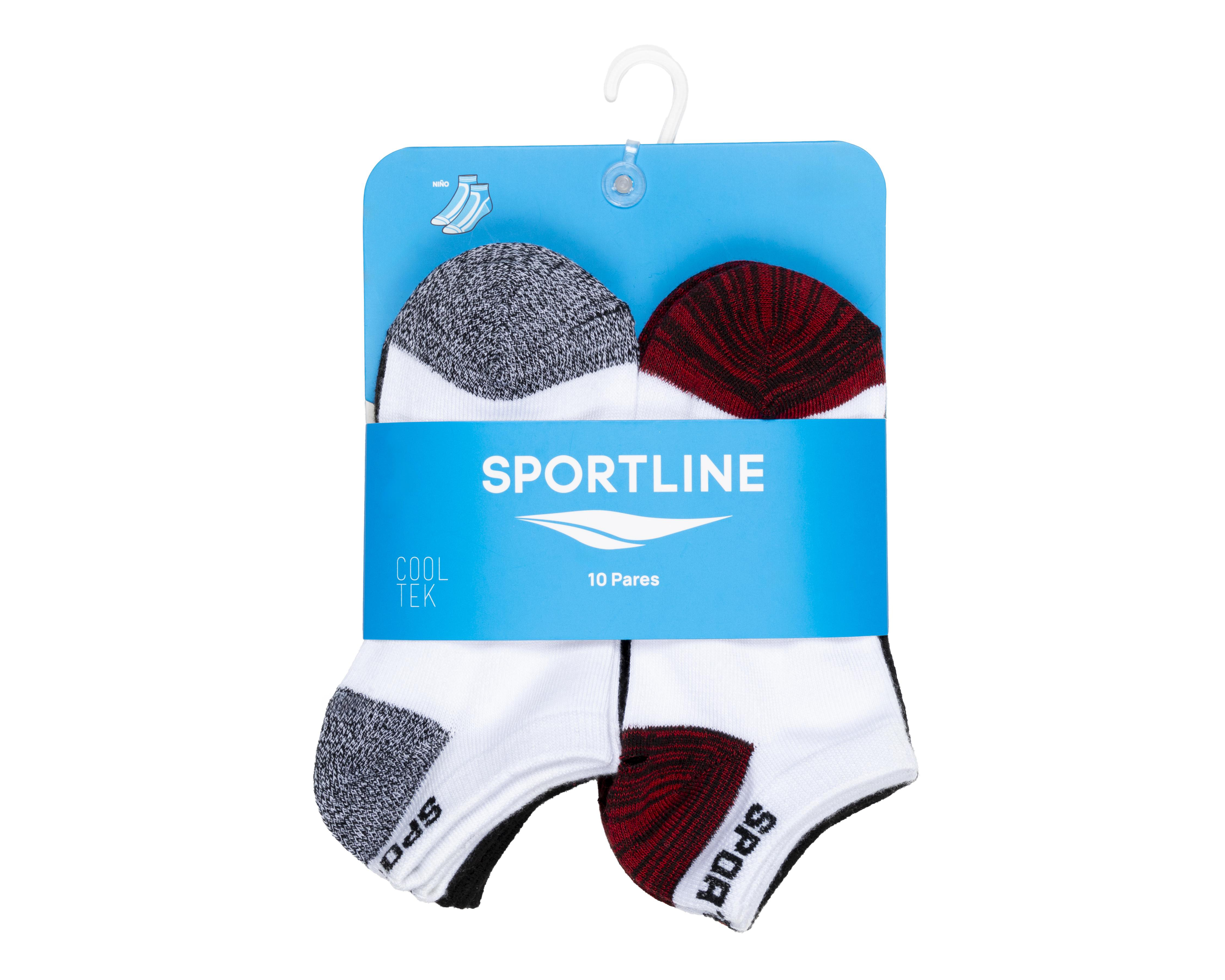 Foto 4 pulgar | Calcetas Deportivas Sportline para Niño 10 Pares