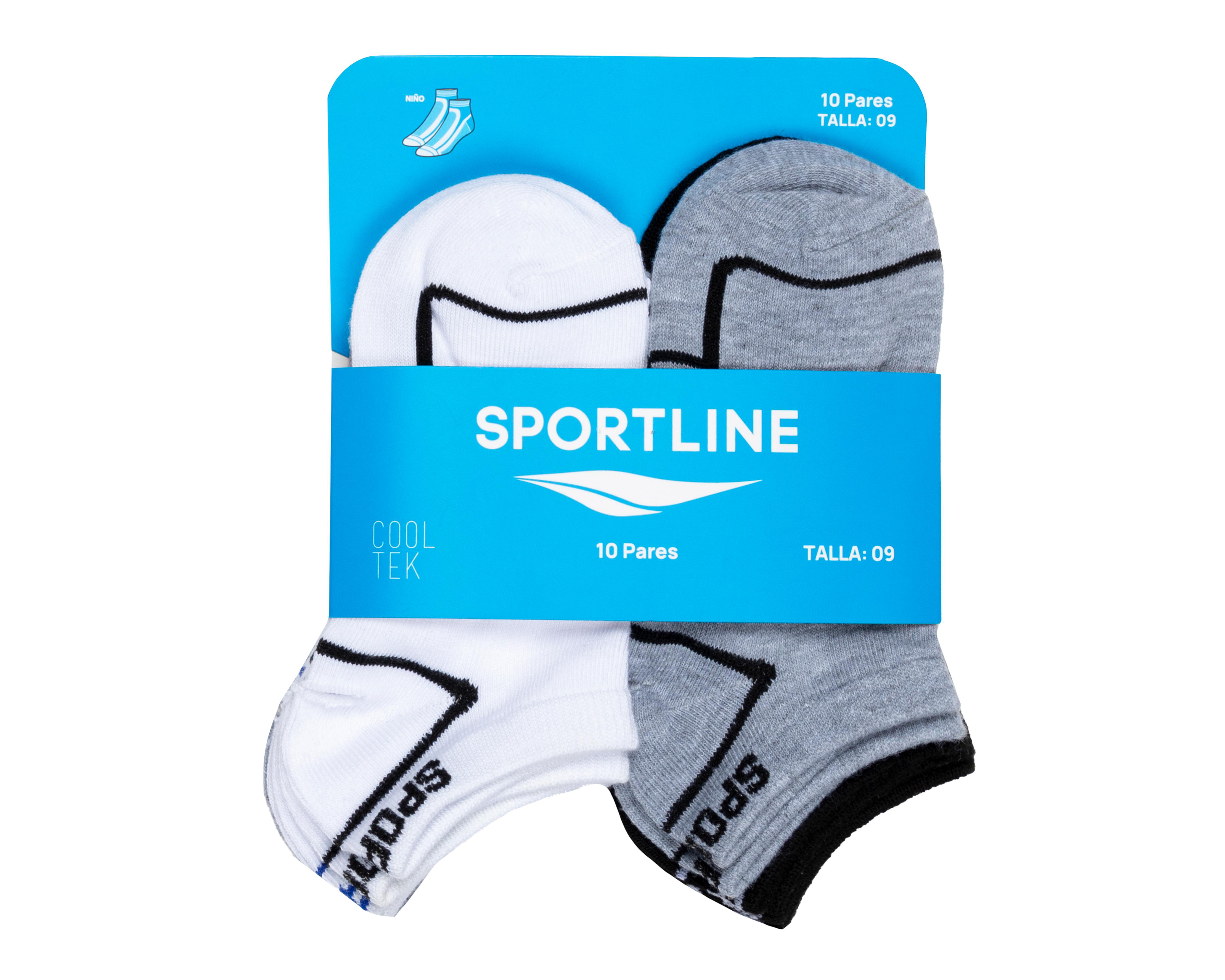 Calcetas Deportivas Sportline para Niño 10 Pares