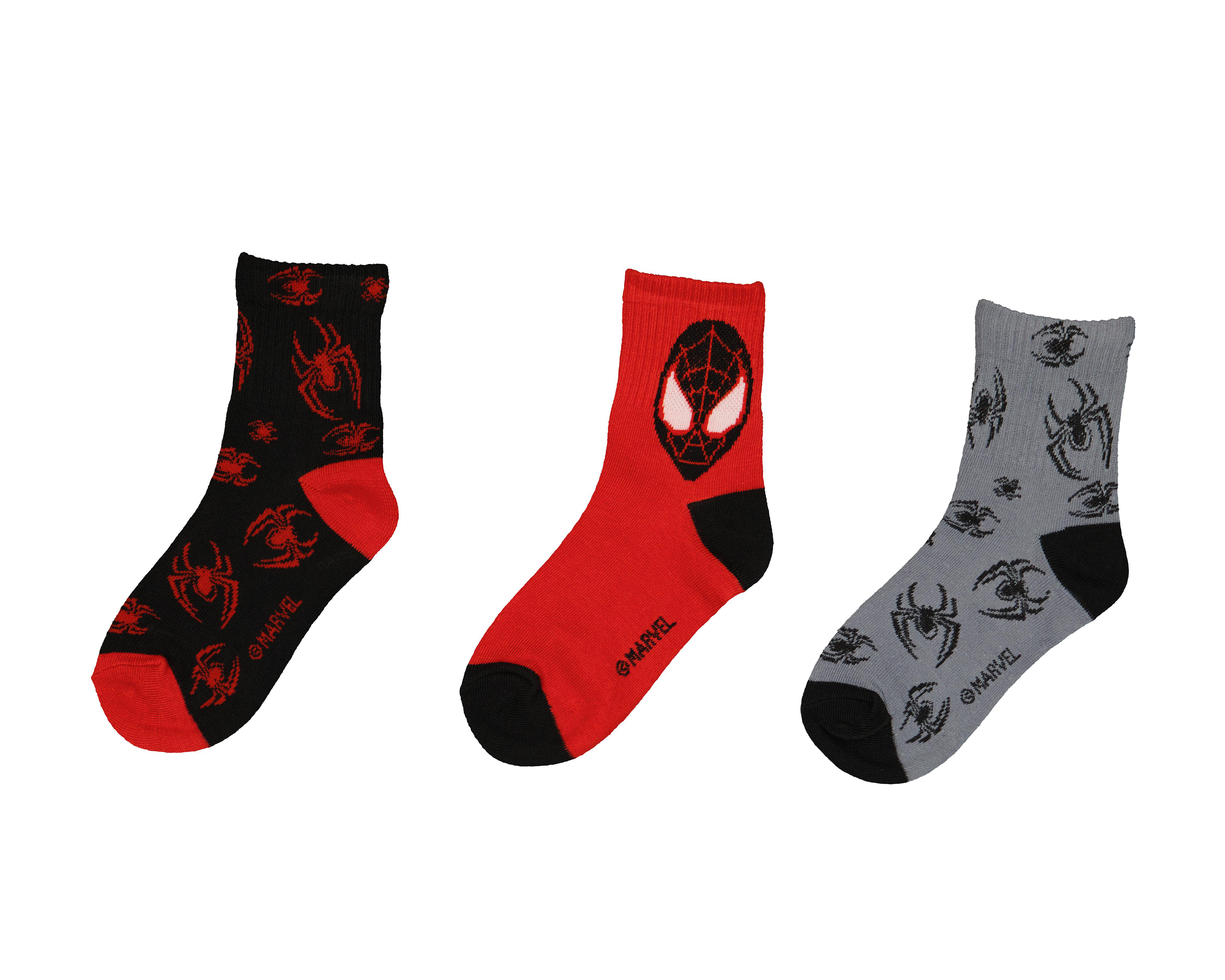 Foto 2 pulgar | Calcetas Marvel para Niño 3 Pares