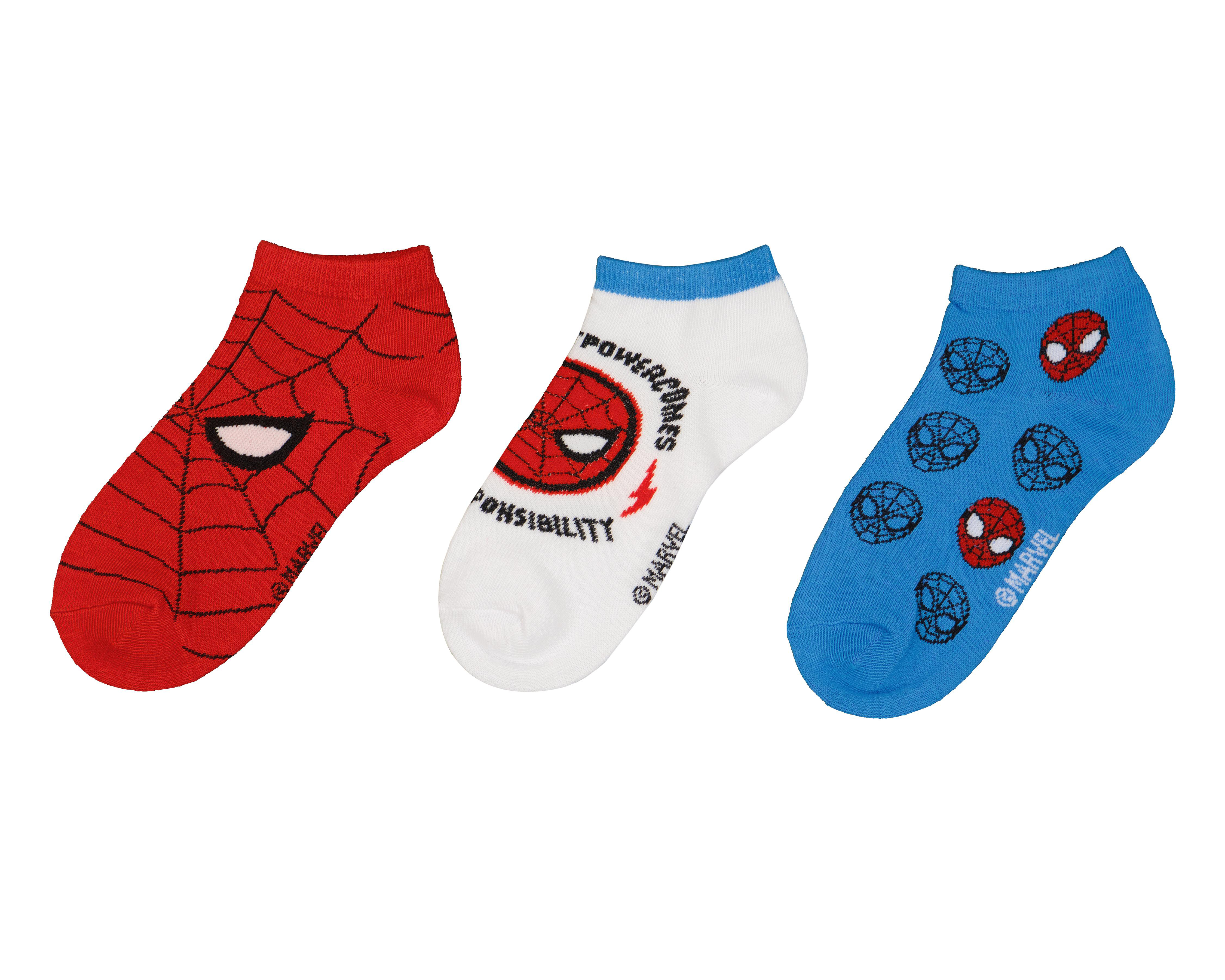 Foto 2 pulgar | Calcetas Marvel para Niño 3 Pares