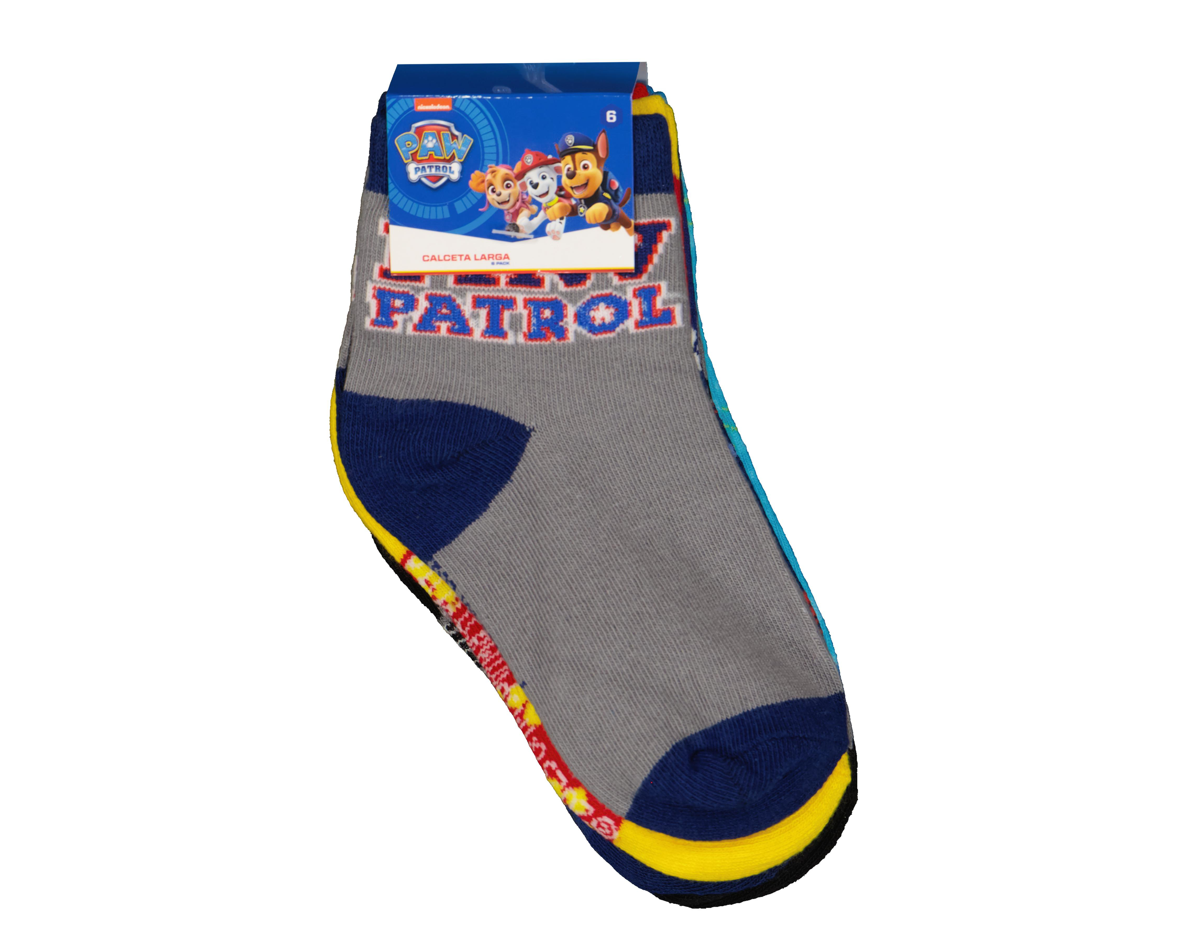 Foto 4 pulgar | Calcetas Tines Paw Patrol para Niño 6 Pares