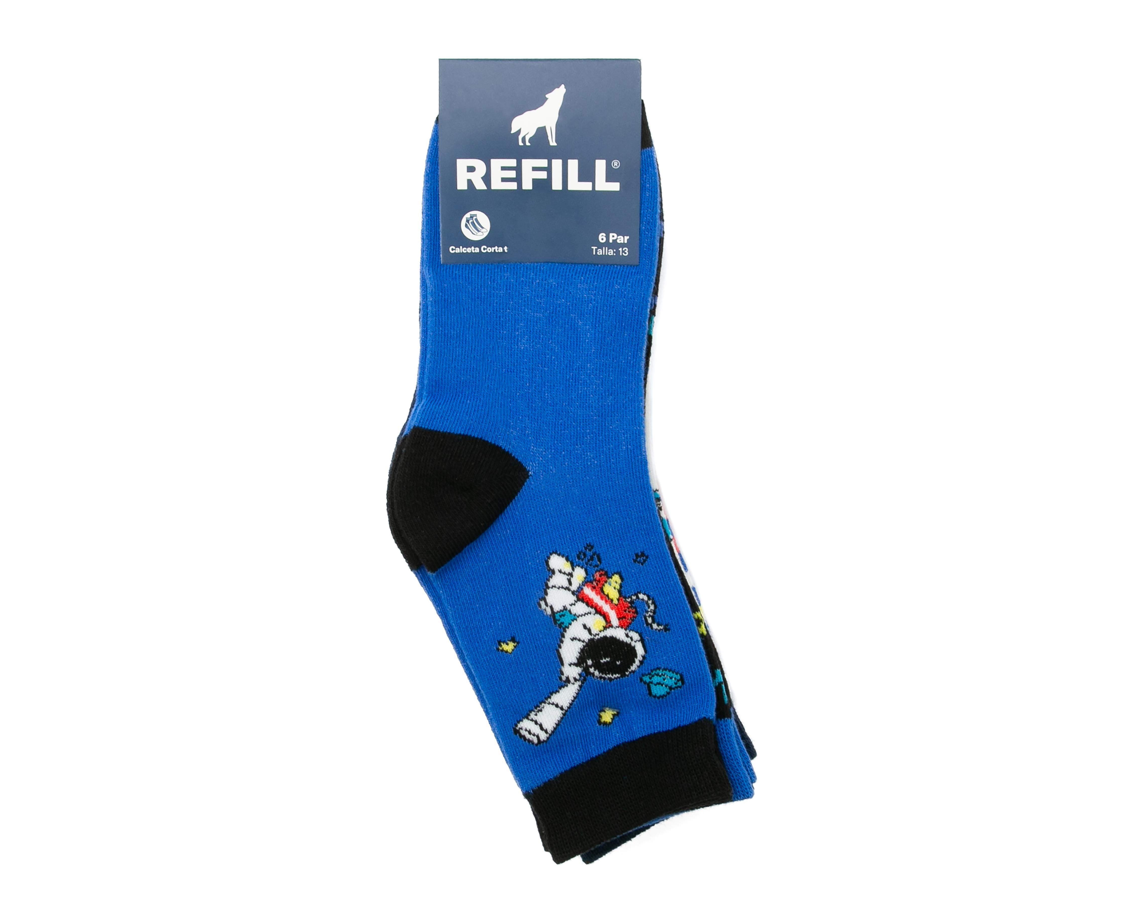 Foto 3 | Calcetas Refill para Niño 6 Pares