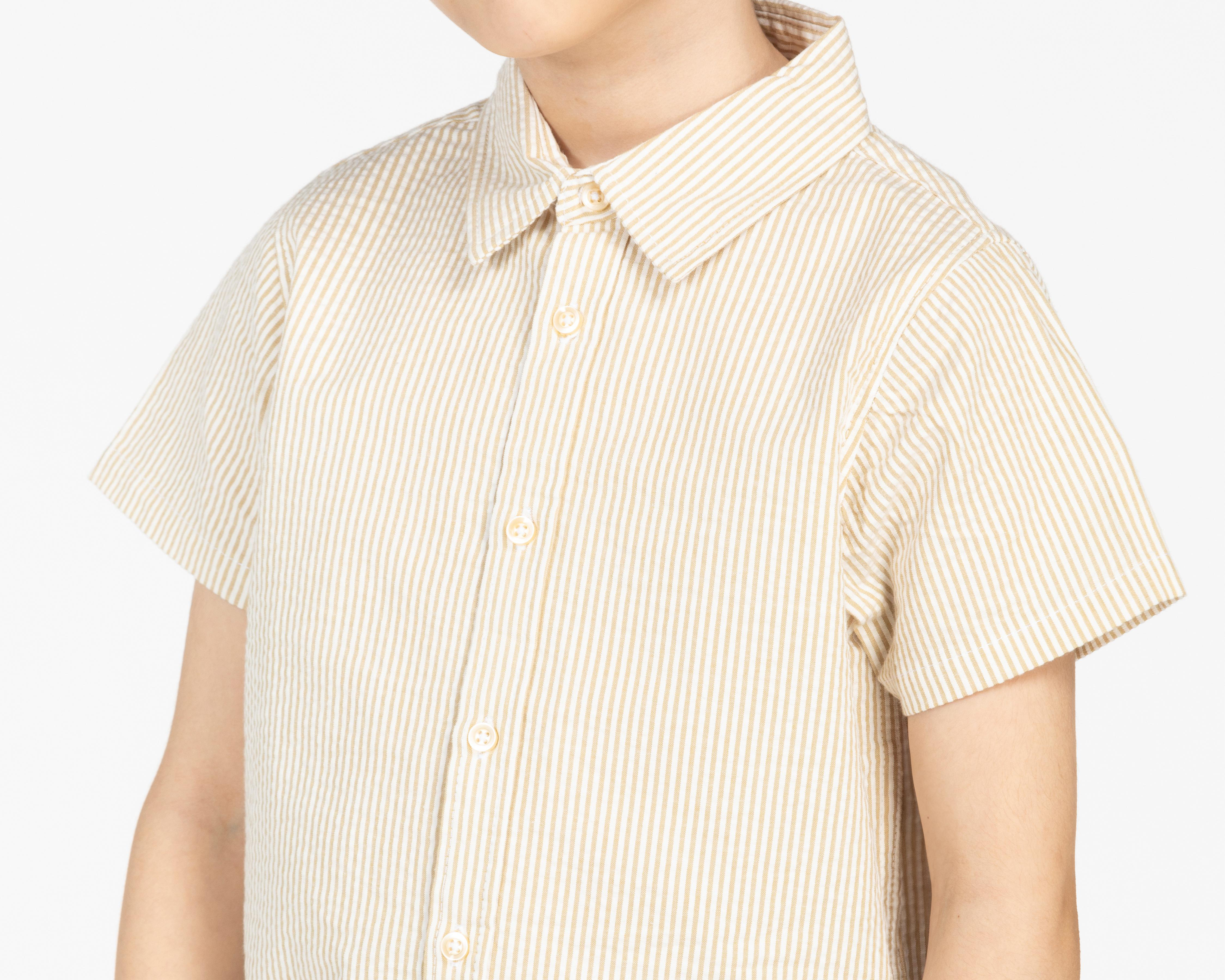 Foto 5 pulgar | Camisa Refill Manga Corta a Rayas para Niño