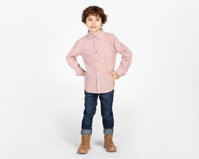 Foto 3 | Camisa Refill Manga Larga a Rayas para Niño