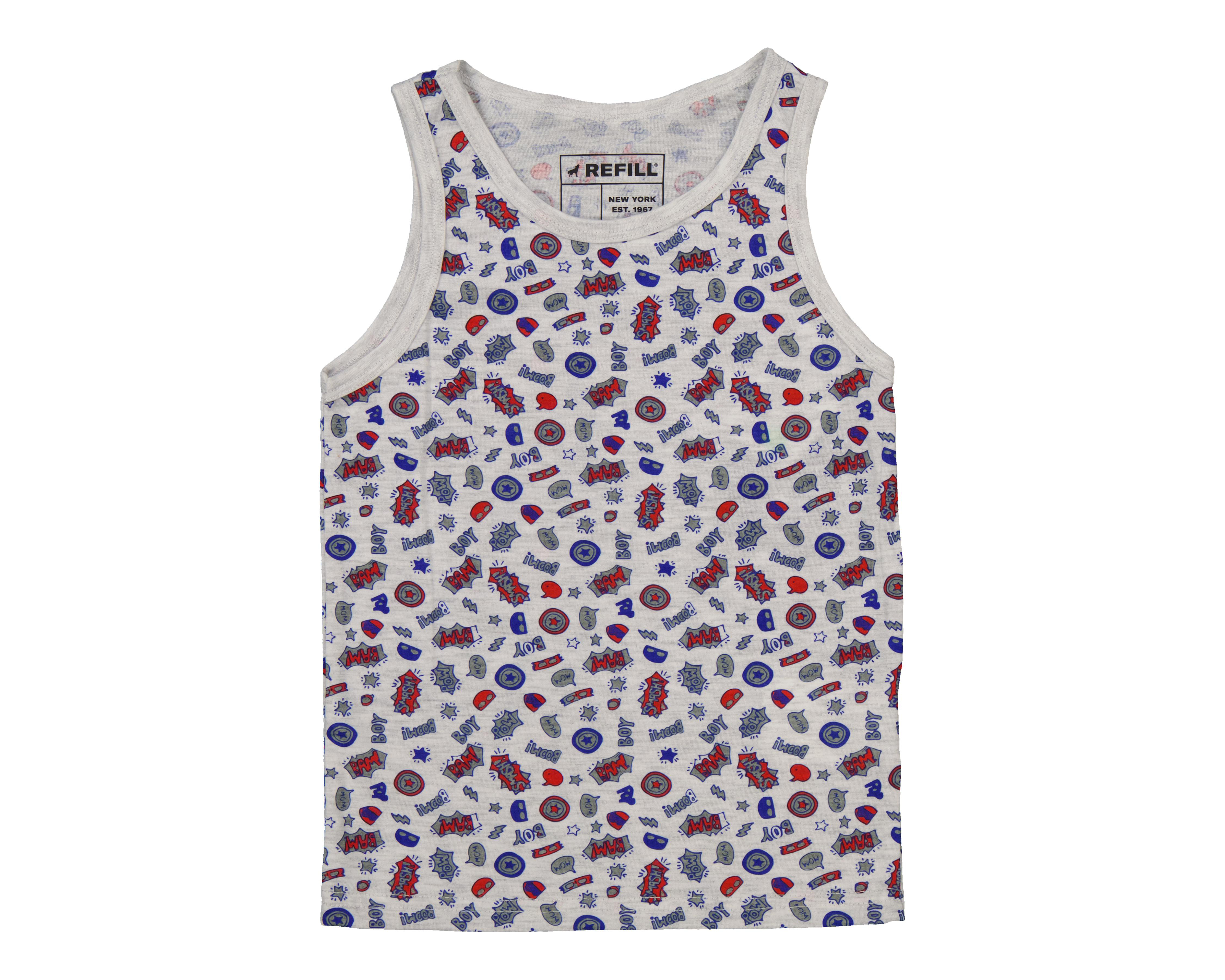 Foto 4 pulgar | Playera Interior y Bóxer Refill para Niño 2 Piezas
