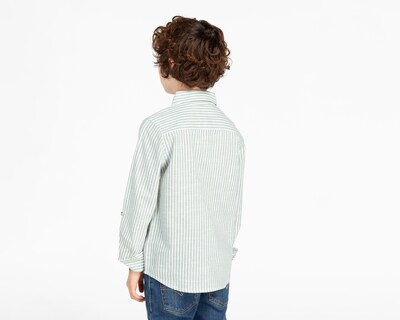 Foto 2 | Camisa Refill Manga Larga a Rayas para Niño
