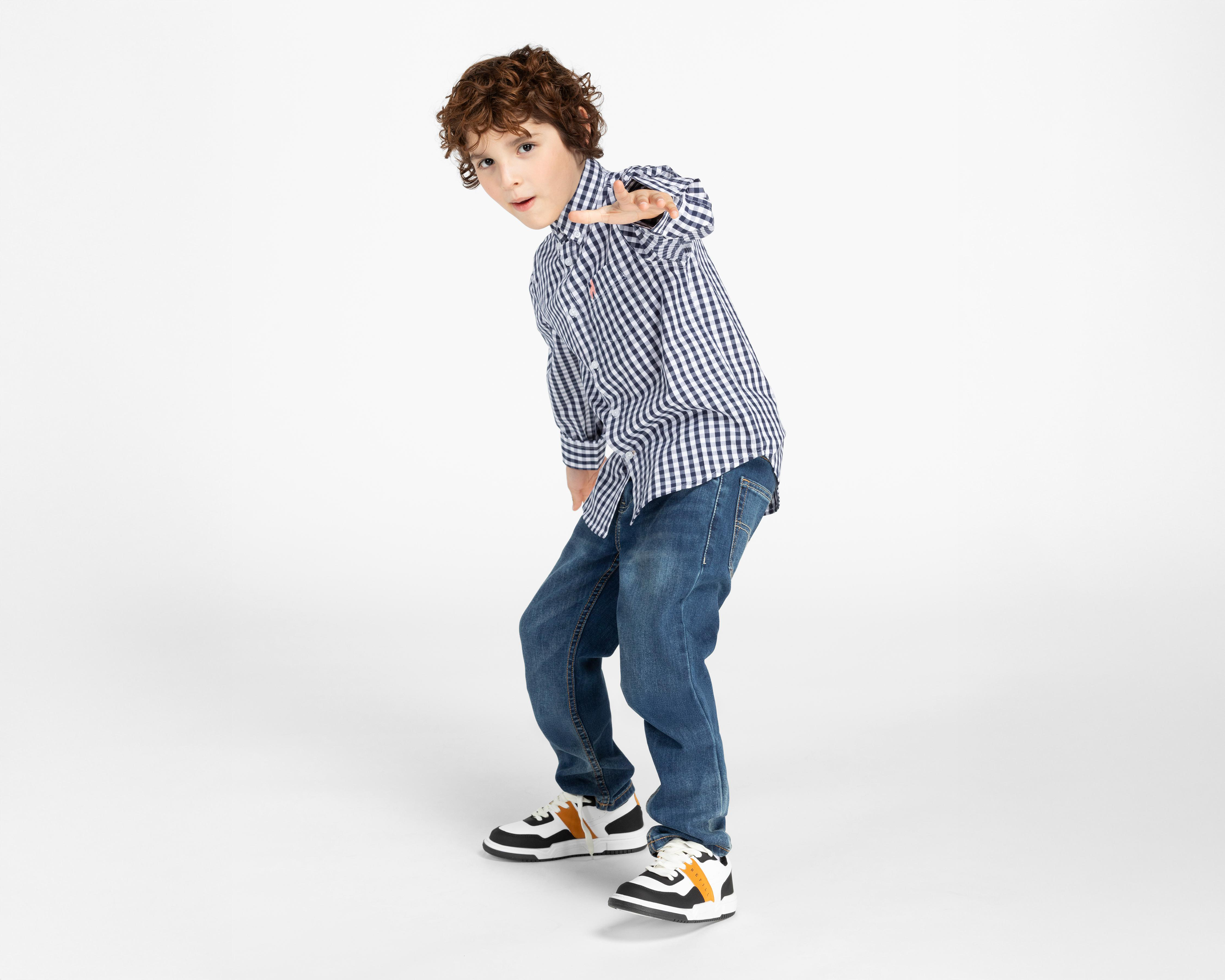 Foto 4 pulgar | Camisa Refill Manga Larga a Cuadros para Niño