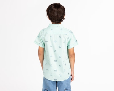 Foto 3 | Camisa Refill Manga Corta Estampada para Niño