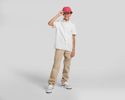 Foto 2 | Camisa Refill Manga Corta Beige para Niño