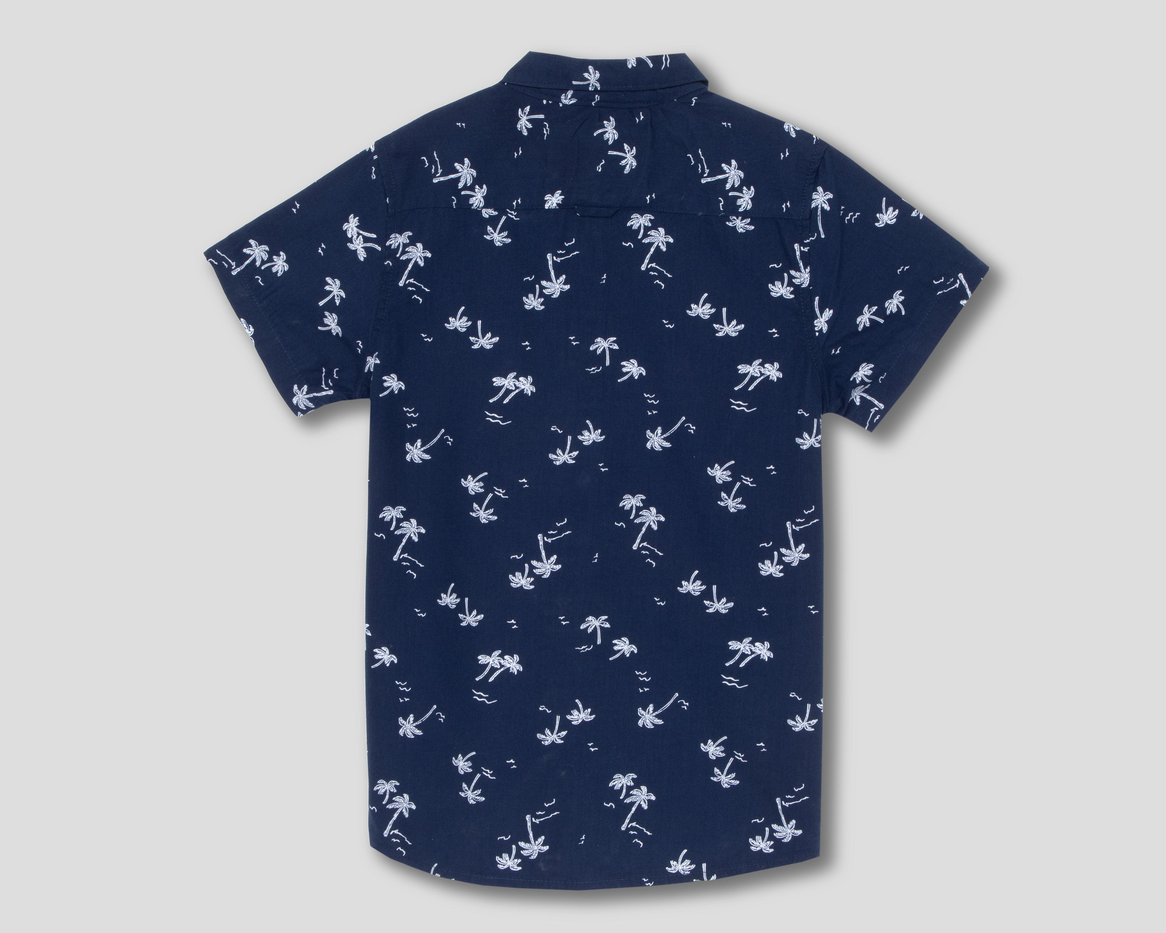 Foto 2 | Camisa Cuello Americano Azul Refill para Niño