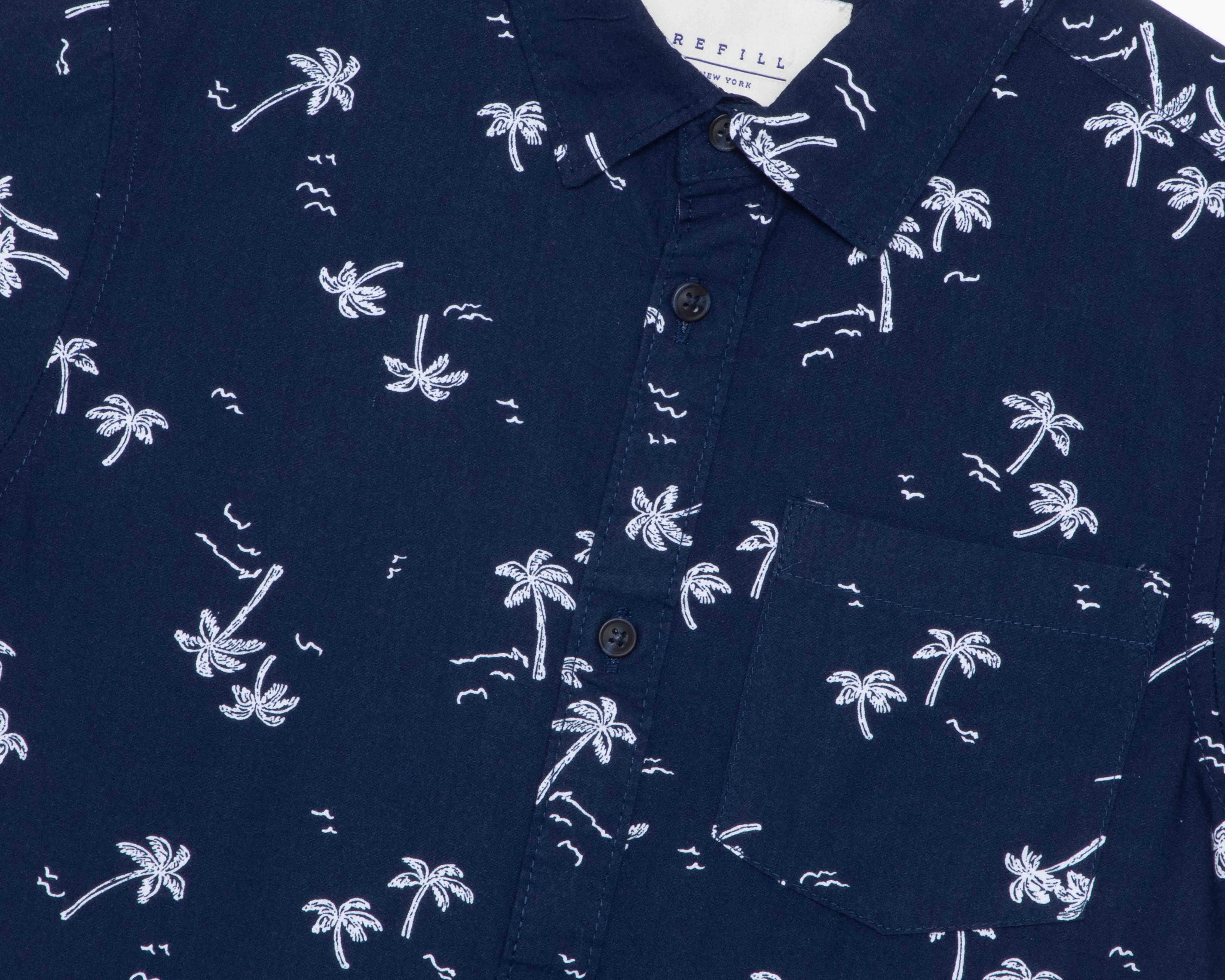 Foto 3 | Camisa Cuello Americano Azul Refill para Niño