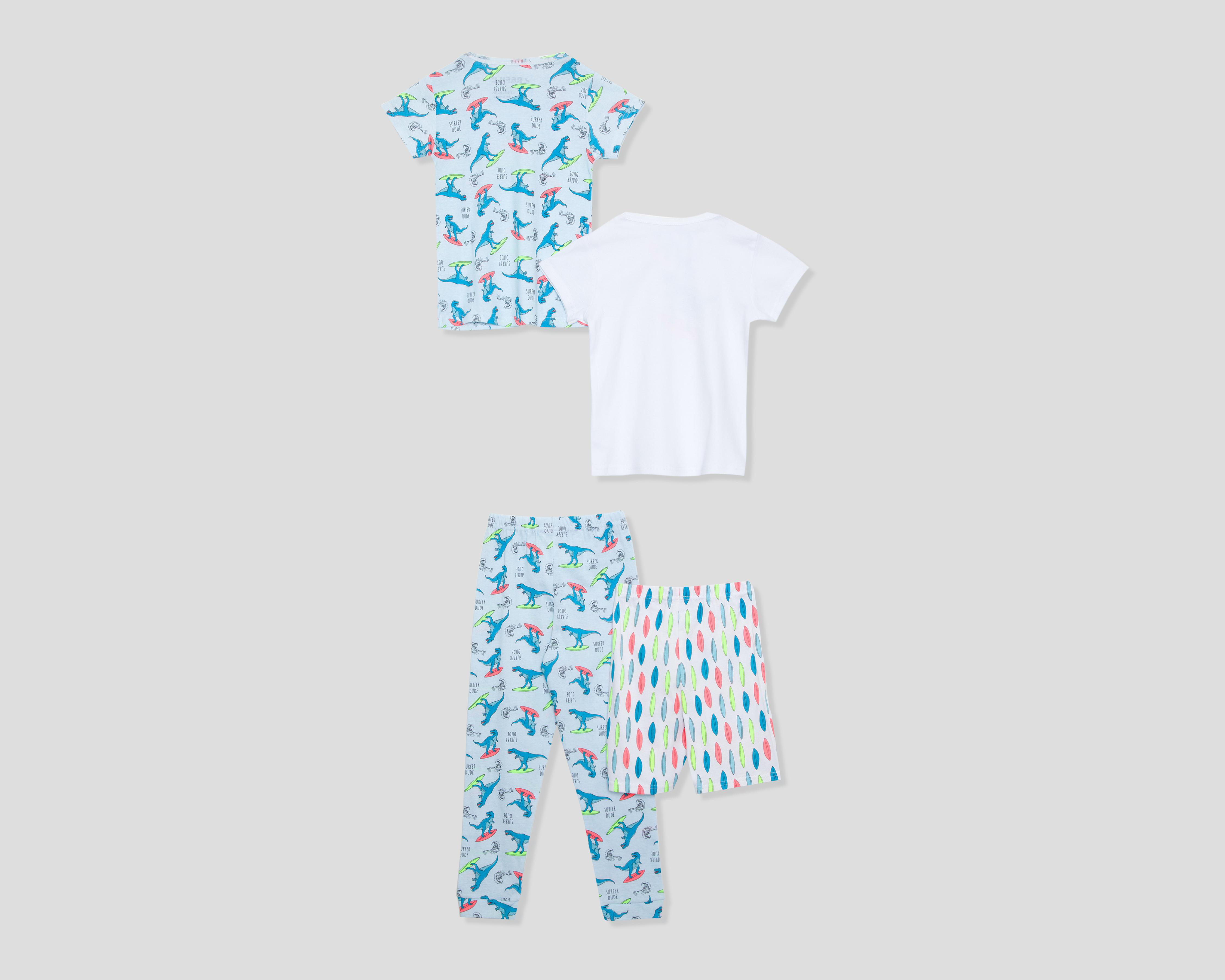 Foto 2 | Pijama para Niño Estampada Refill 4 Piezas